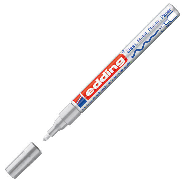 edding 751 Gloss Paint Marker Pen - Medium Point, Oil-Based, Permanent Paint Marker for Glass, Metal, Plastic, Ceramics - Perfect for DIY Crafts, Signage, and Industrial Labeling