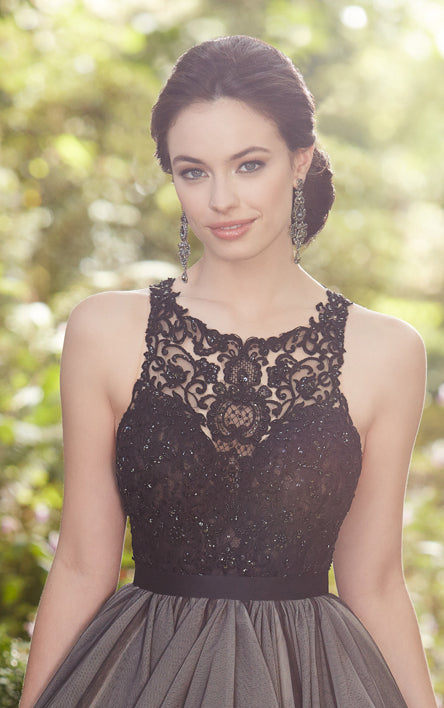 Martina Liana Black Sanja Skirt - Elegant Wedding Bridal Skirt for Bride & Bridesmaids | Perfect for Formal Dinners & Special Occasions