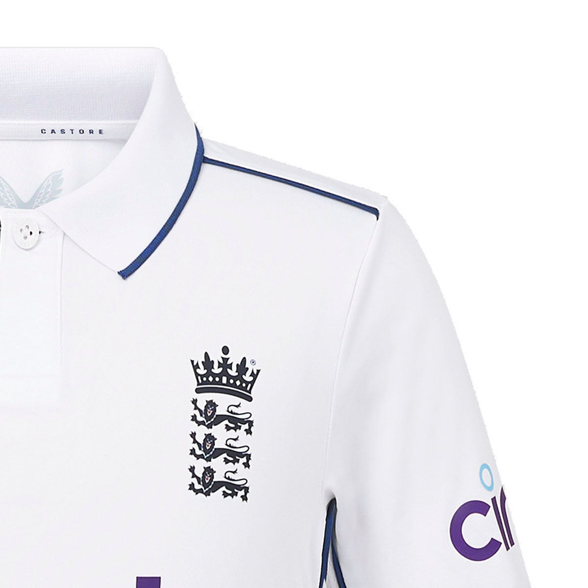 ECB Test Replica Short Sleeve Junior Shirt 2024 | Youth Baseball Uniform Top | Game Day & Practice Wear for Kids & Teens
