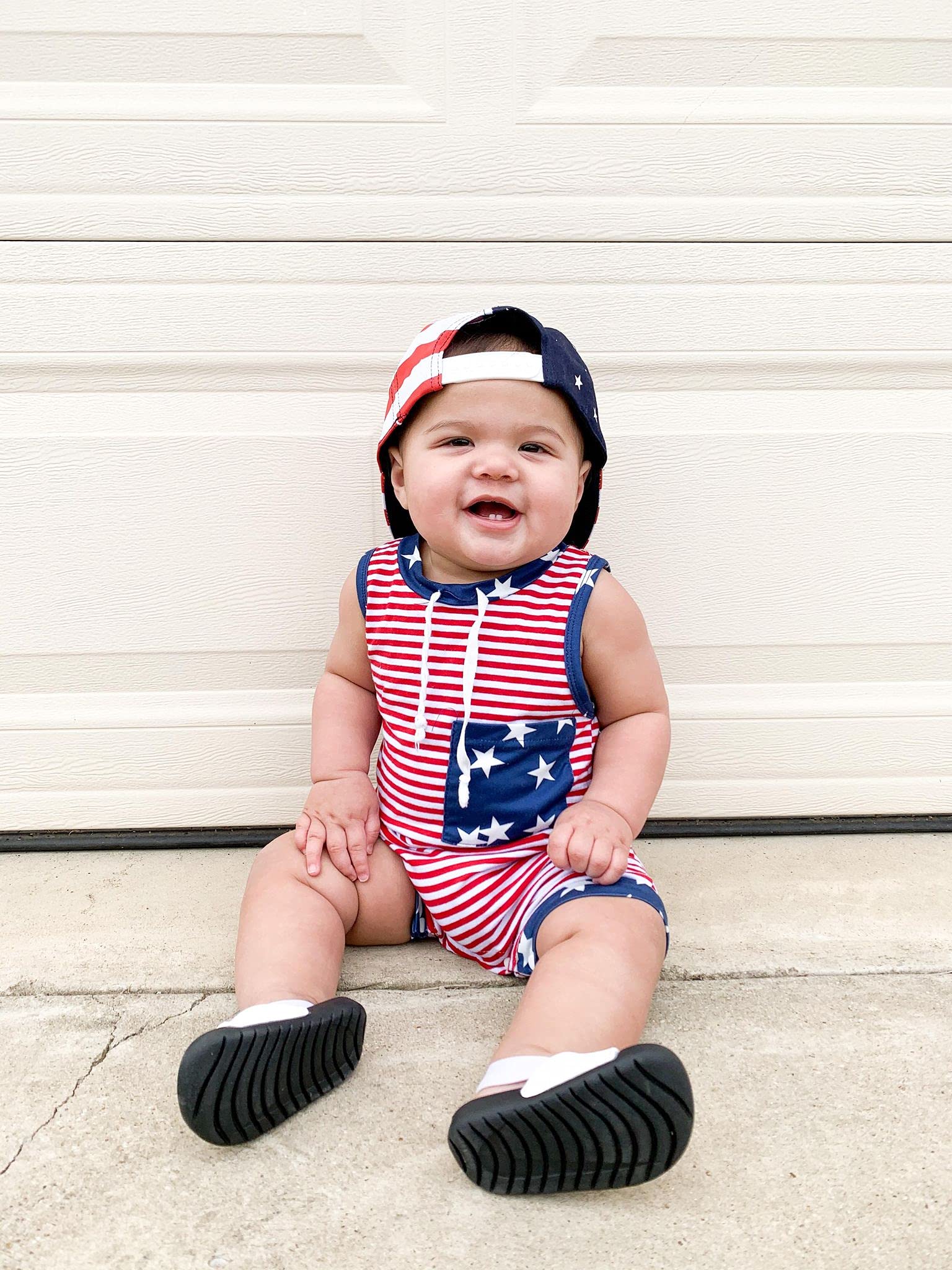 Aalizzwell Baby Boy Romper - Sleeveless Short One-Piece Outfit for Newborn & Infant | Soft & Breathable Summer Clothes for Playtime, Park Visits & Family Photos