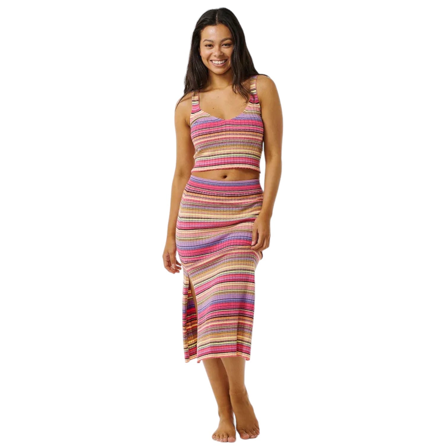 Rip Curl Women's Palapa Knit Top - Soft Crewneck Casual Shirt for Beach, Surfing & Summer Outfits