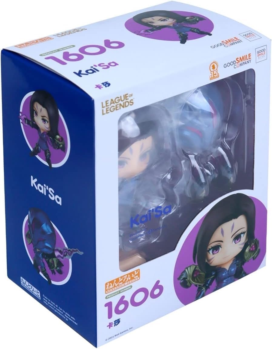 Good Smile League of Legends Kai'Sa Nendoroid Action Figure - Collectible Anime PVC Statue for Gamers & Fans - Perfect for Display, Gifts & Gaming Room Decor