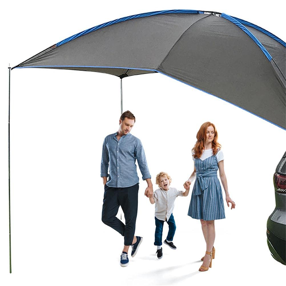 Fymini Portable Waterproof Car Tail Tent - Rear & Side Awning for SUVs, Trucks & Vans - Outdoor Camping Shelter for 3-4 People - Perfect for Road Trips, Beach Camping & Tailgating Parties