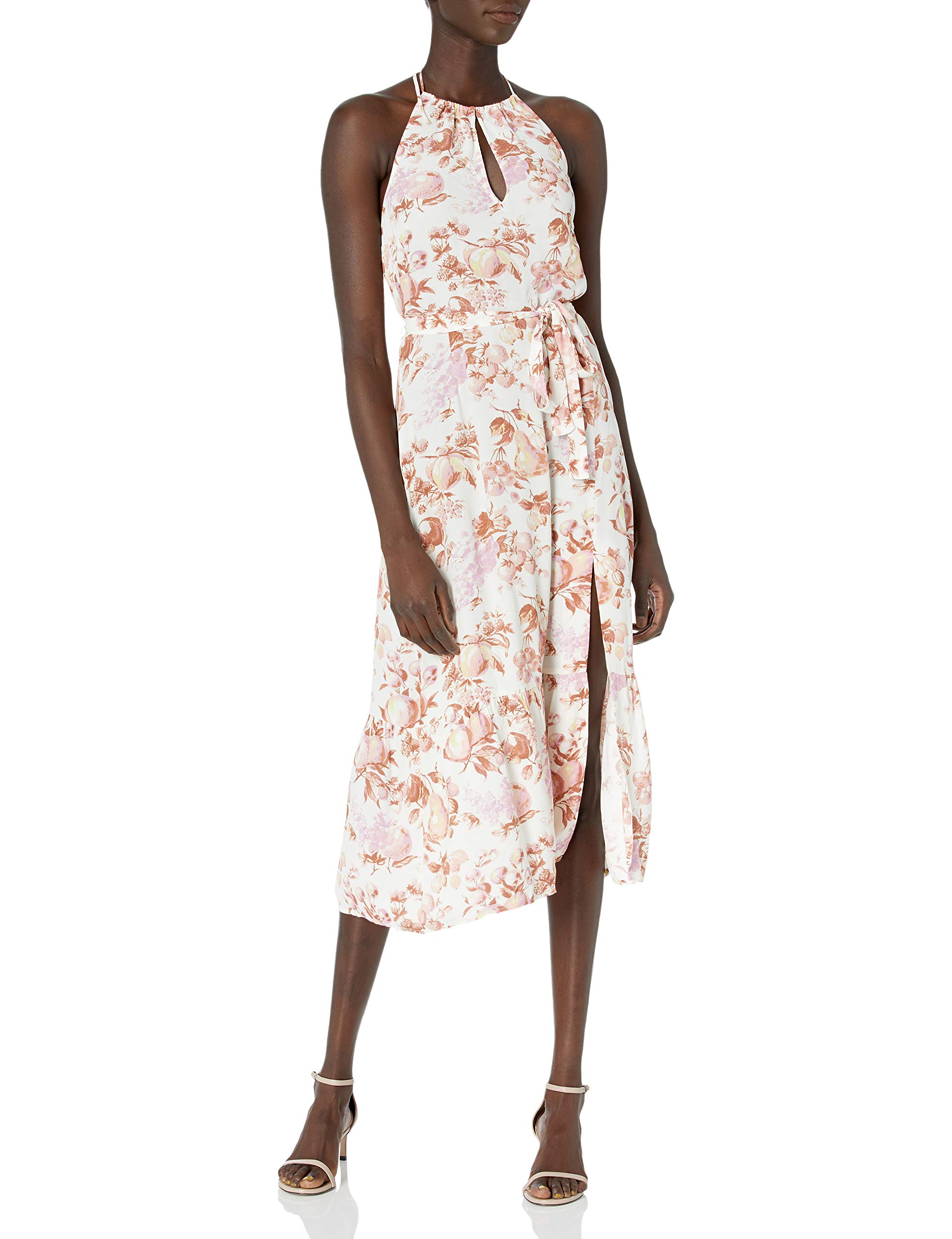 PAIGE Women's Jade Midi Dress - Flowy Summer Dress with V-Neck & Ruffle Sleeves for Casual Wear, Date Night & Beach Vacation