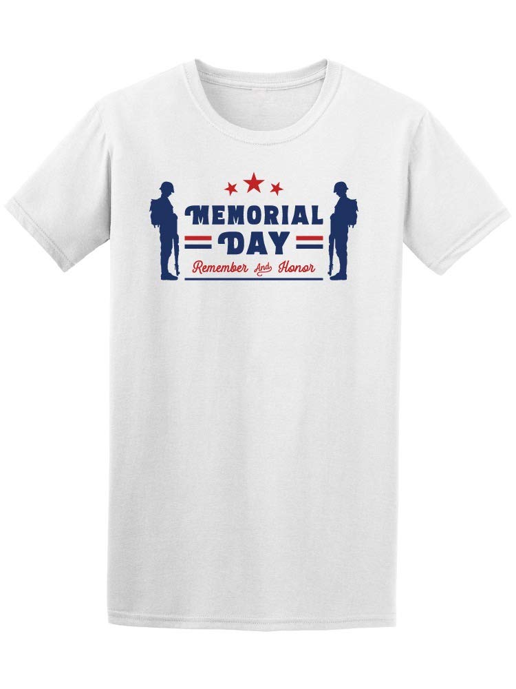 Smartprints Memorial Day America Remember T-Shirt for Men - Patriotic Graphic Tee for Veterans Day, 4th of July & Independence Day Celebrations