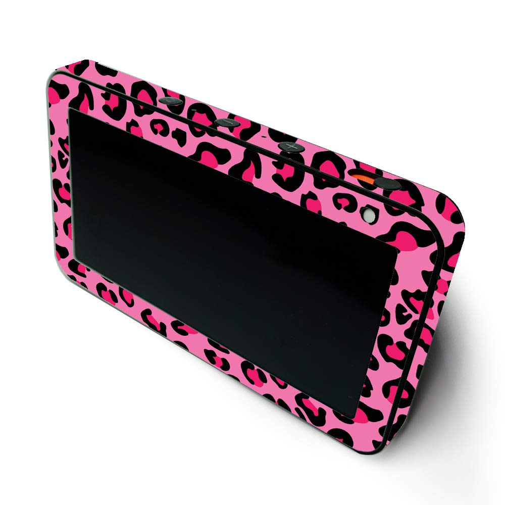 MightySkins Protective Vinyl Wrap Skin for Amazon Echo Show 5 (1st & 2nd Generation) - Pink Leopard Design | Easy to Apply & Remove | Made in USA | Perfect for Home Decor & Personalization