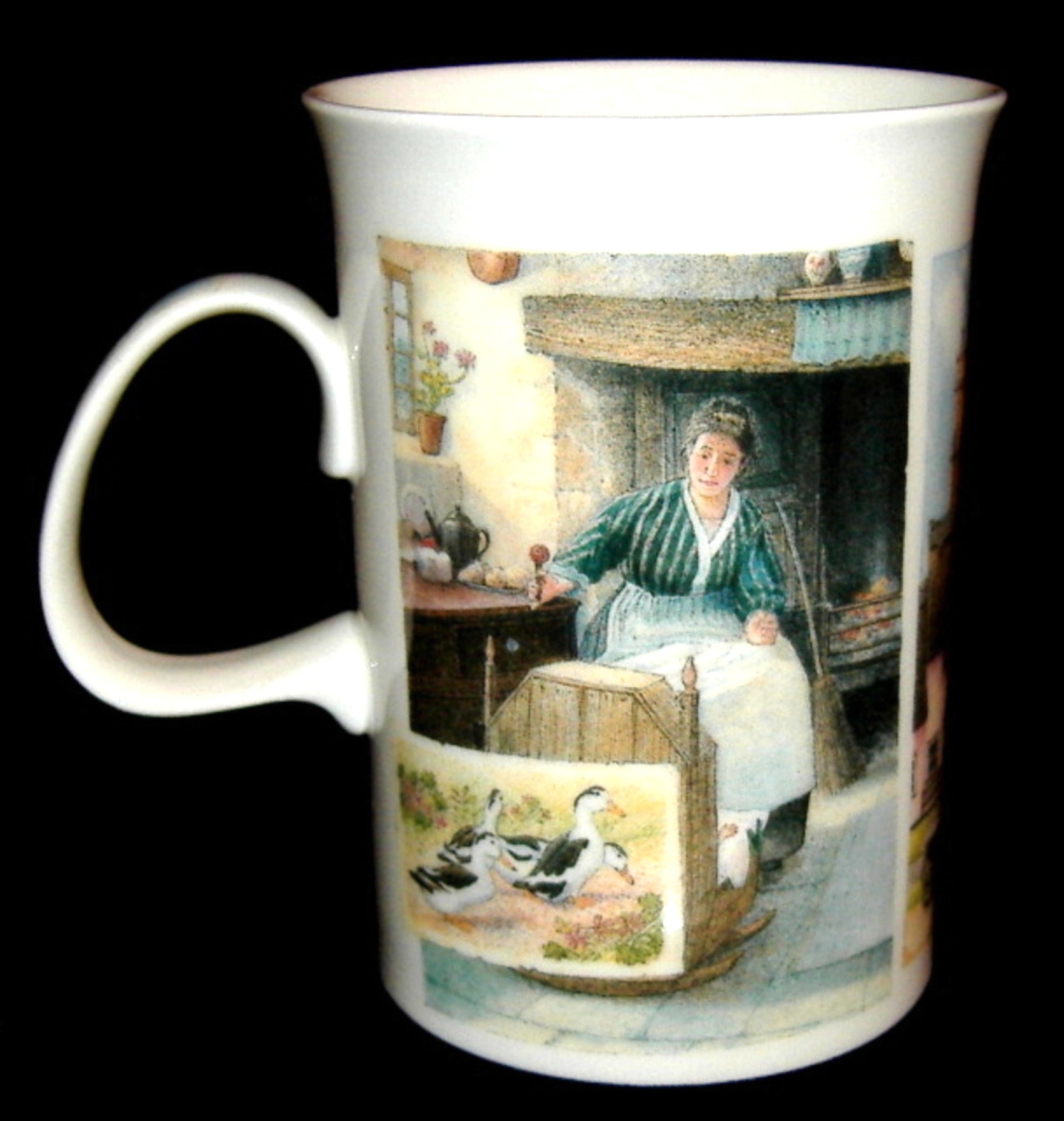 Dunoon Cottage Life Cotswold Stone Village Mug by Richard Partis 2007 | Ceramic Tea & Coffee Cup | Perfect for Home, Office & Gift Giving