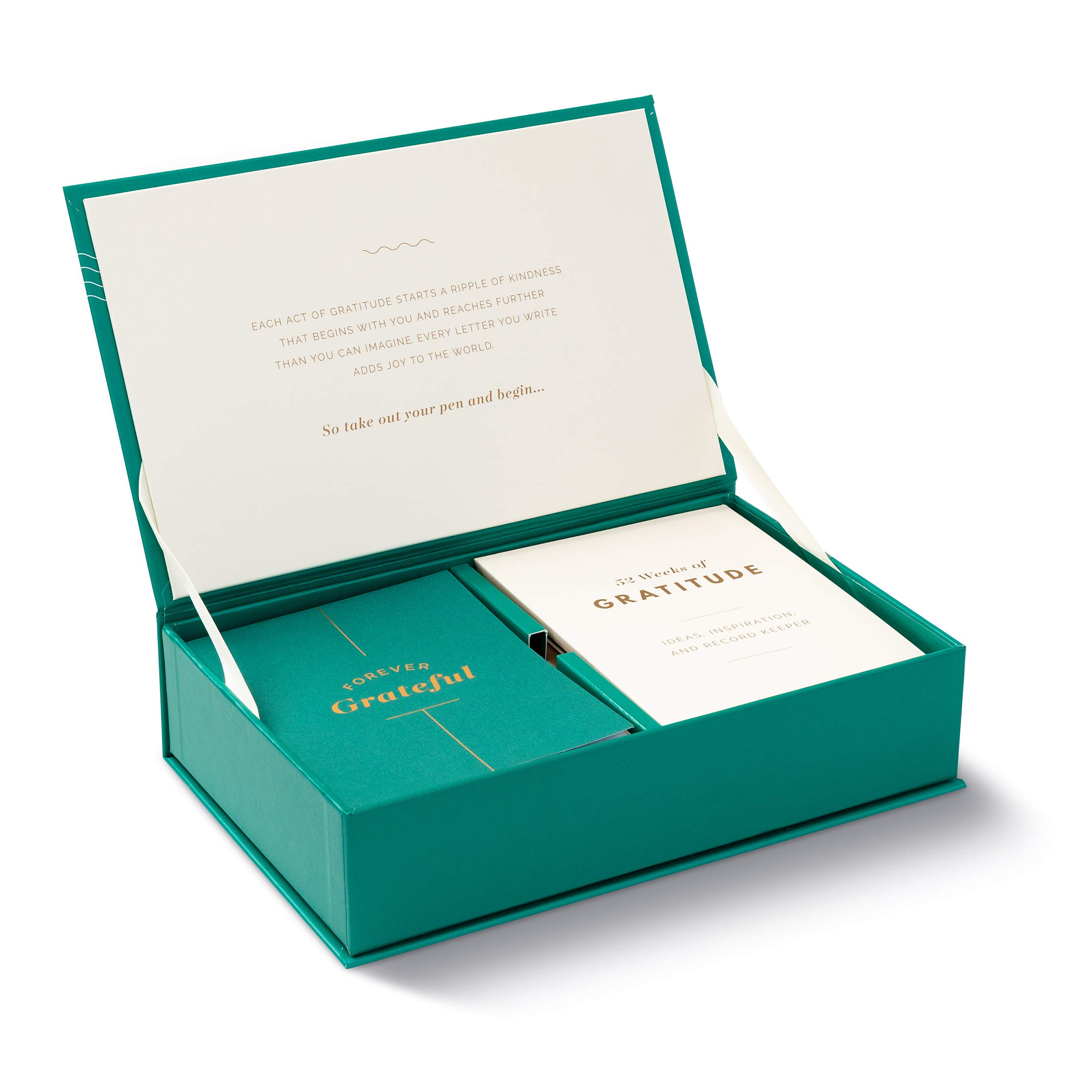 Compendium Gratitude Card Kit - 52 Inspirational Thank You Note Cards for Year-Round Appreciation | Perfect for Holidays, Birthdays & Daily Encouragement