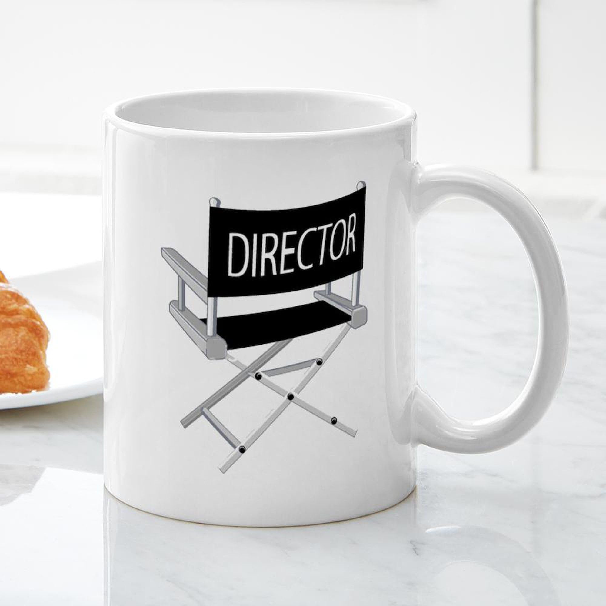 11 oz (325 ml) Ceramic Coffee Mug - Director Seat Design by CafePress | Perfect for Office, Home & Gifts