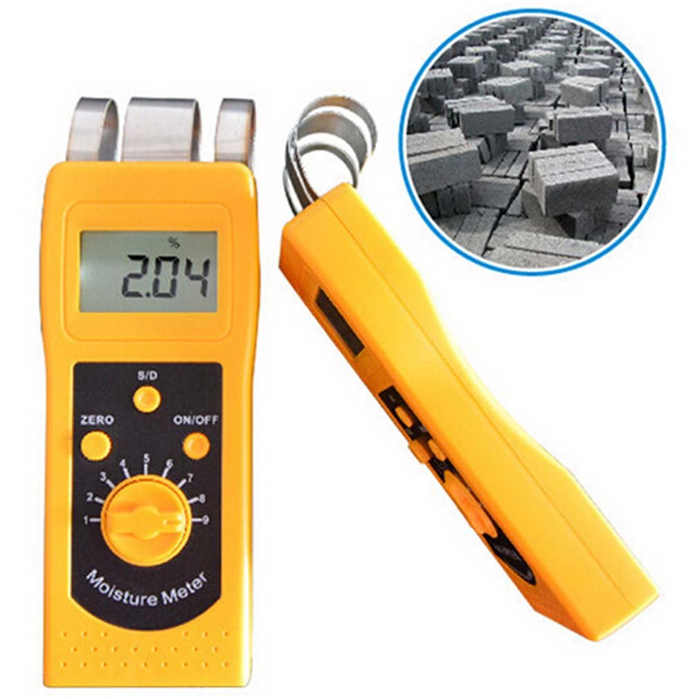 SSEYL DM200C Digital Concrete Moisture Tester Meter - Accurate Water Content Measurement for Floors, Walls & Construction Materials | Perfect for Contractors, Inspectors & DIY Projects