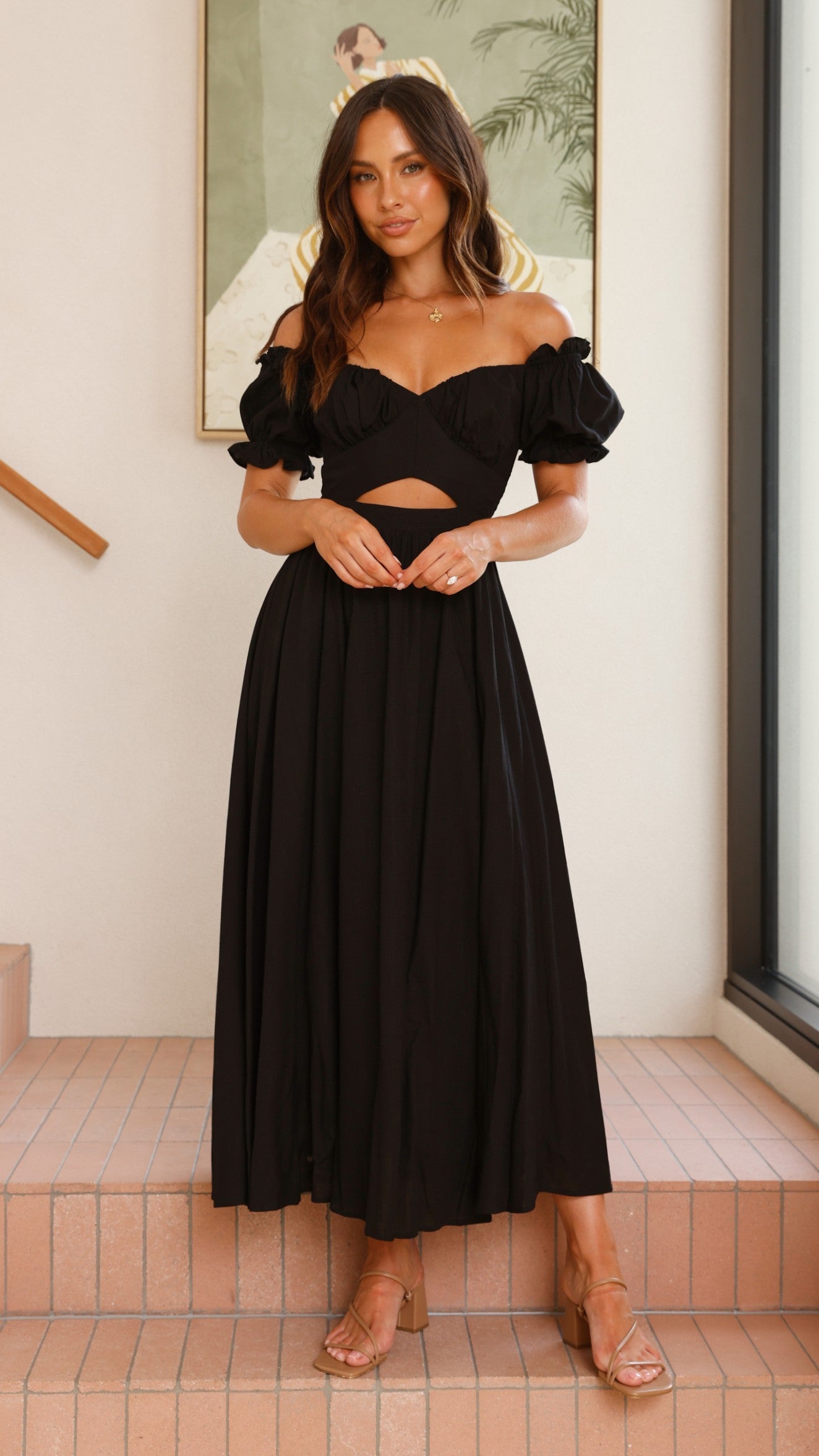 Stylish Black Hulu Maxi Dress for Women - Perfect for Summer, Beach, and Casual Outings