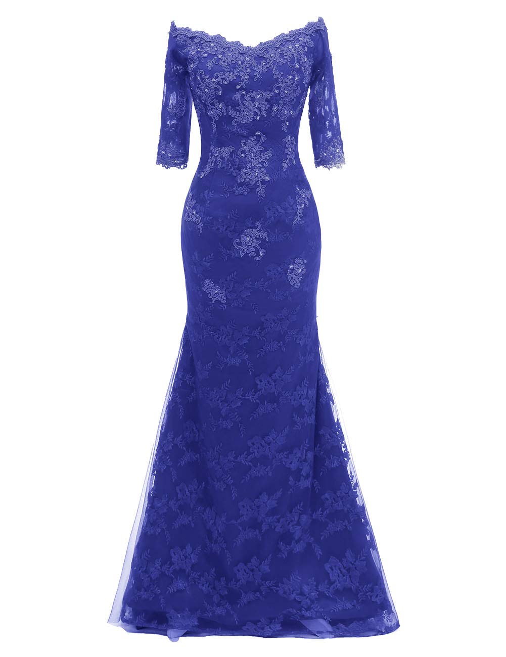 Elegant Long Sleeve Lace Mermaid Prom Dress for Women - Formal Evening Gown for Weddings, Galas & Special Occasions
