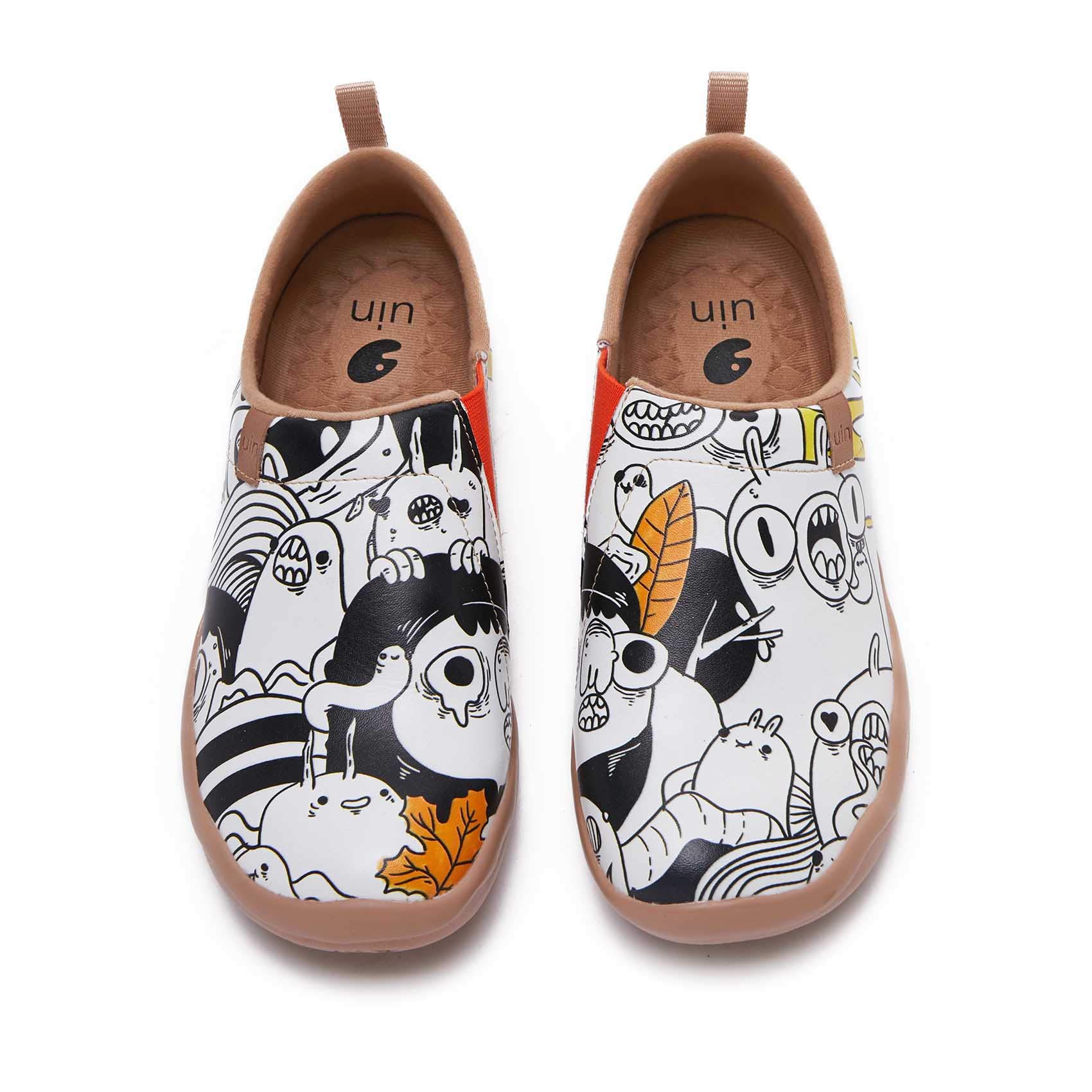 UIN Women's Slip-On Walking Shoes - Lightweight Travel Loafers with Microfiber Comfort for Casual Wear | Perfect for Walking, Travel & Everyday Fashion Sneakers