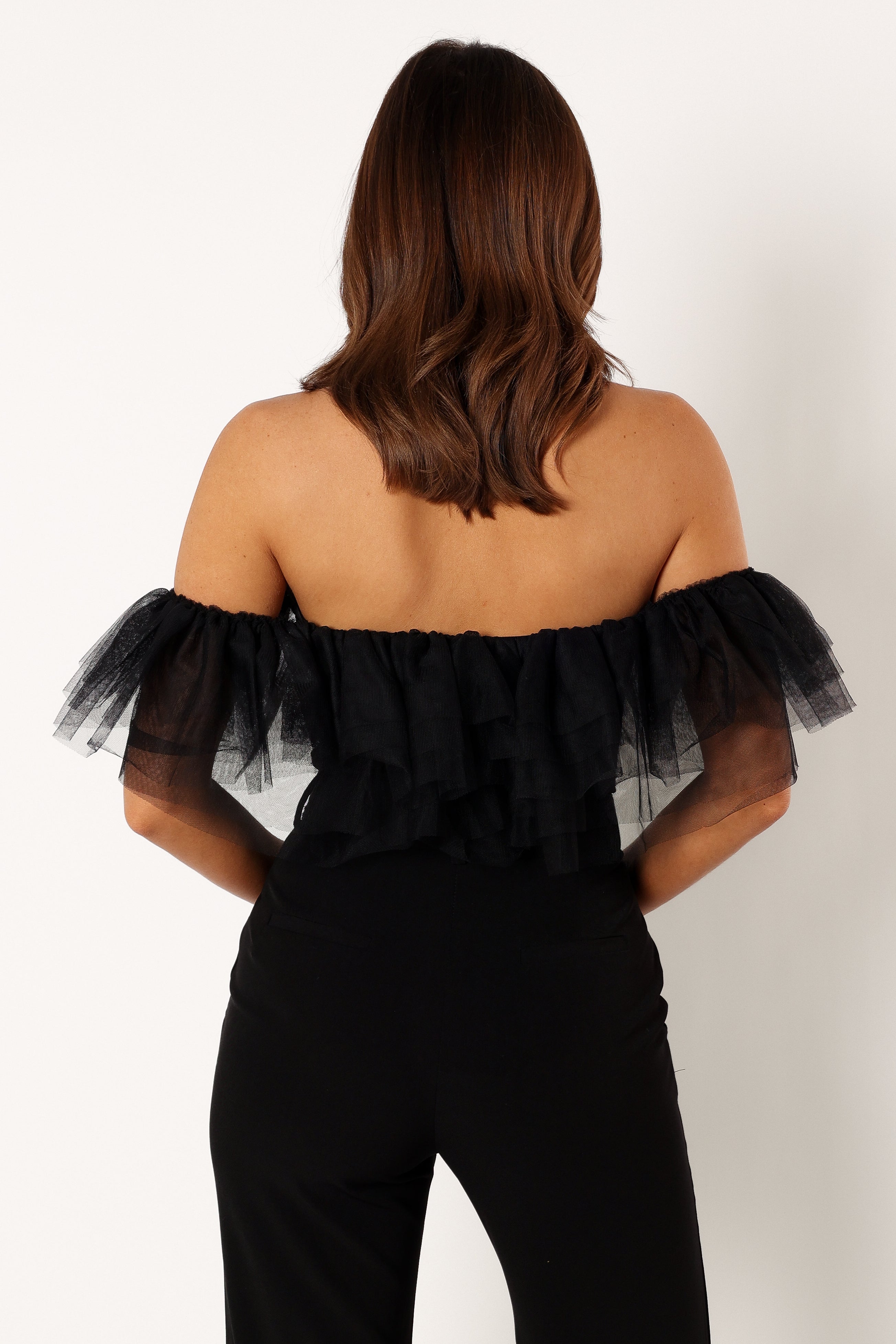 Off Shoulder Bodysuit for Women - Sexy Black Stretchy Jumpsuit, Tummy Control One Piece Outfit for Club, Date Night & Casual Wear