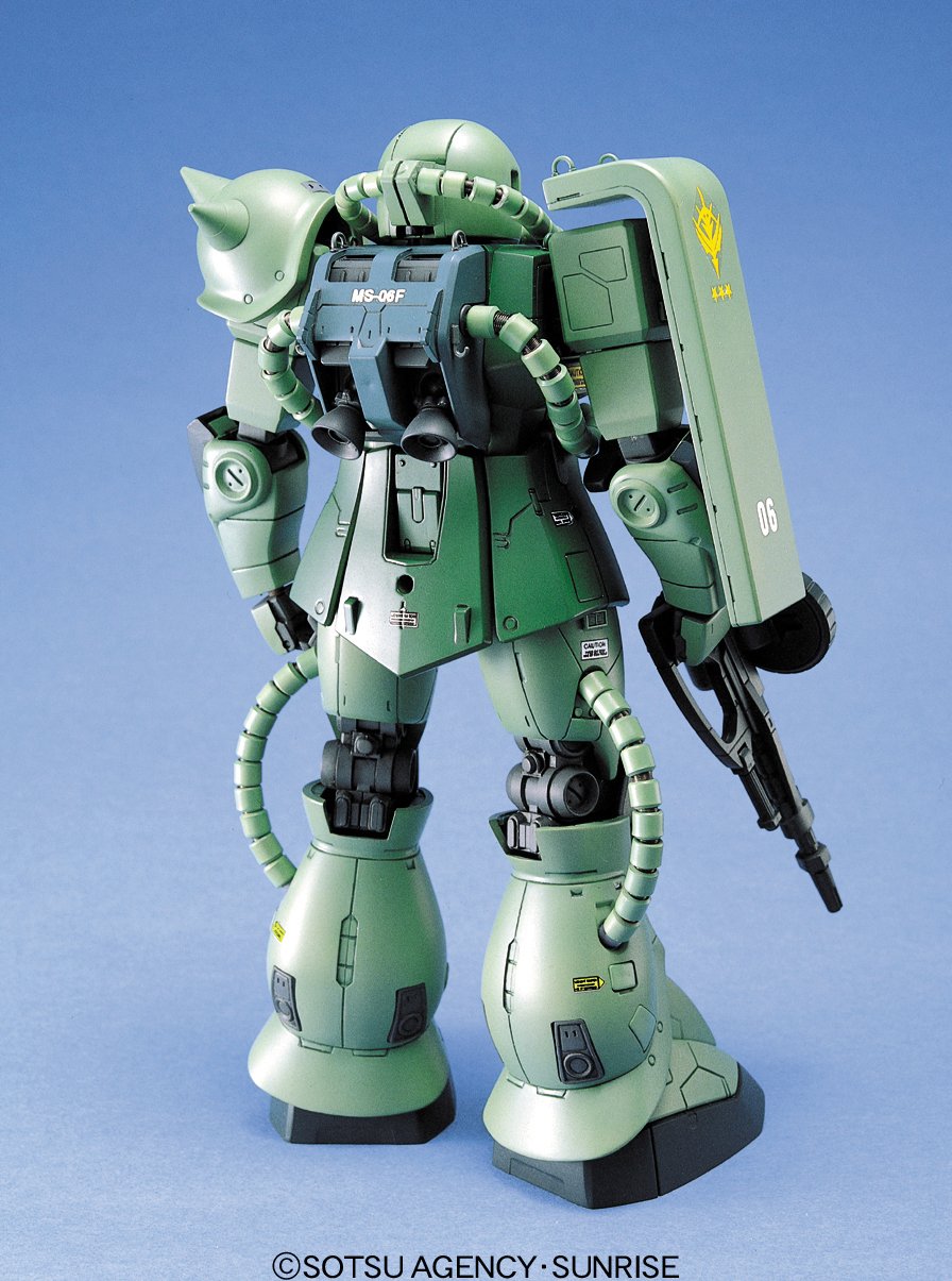 Bandai MG 1/100 Scale Gundam MS-06F/J Zaku II Model Kit - Perfect for Collectors & Anime Fans | Display, Gift, or DIY Building Project