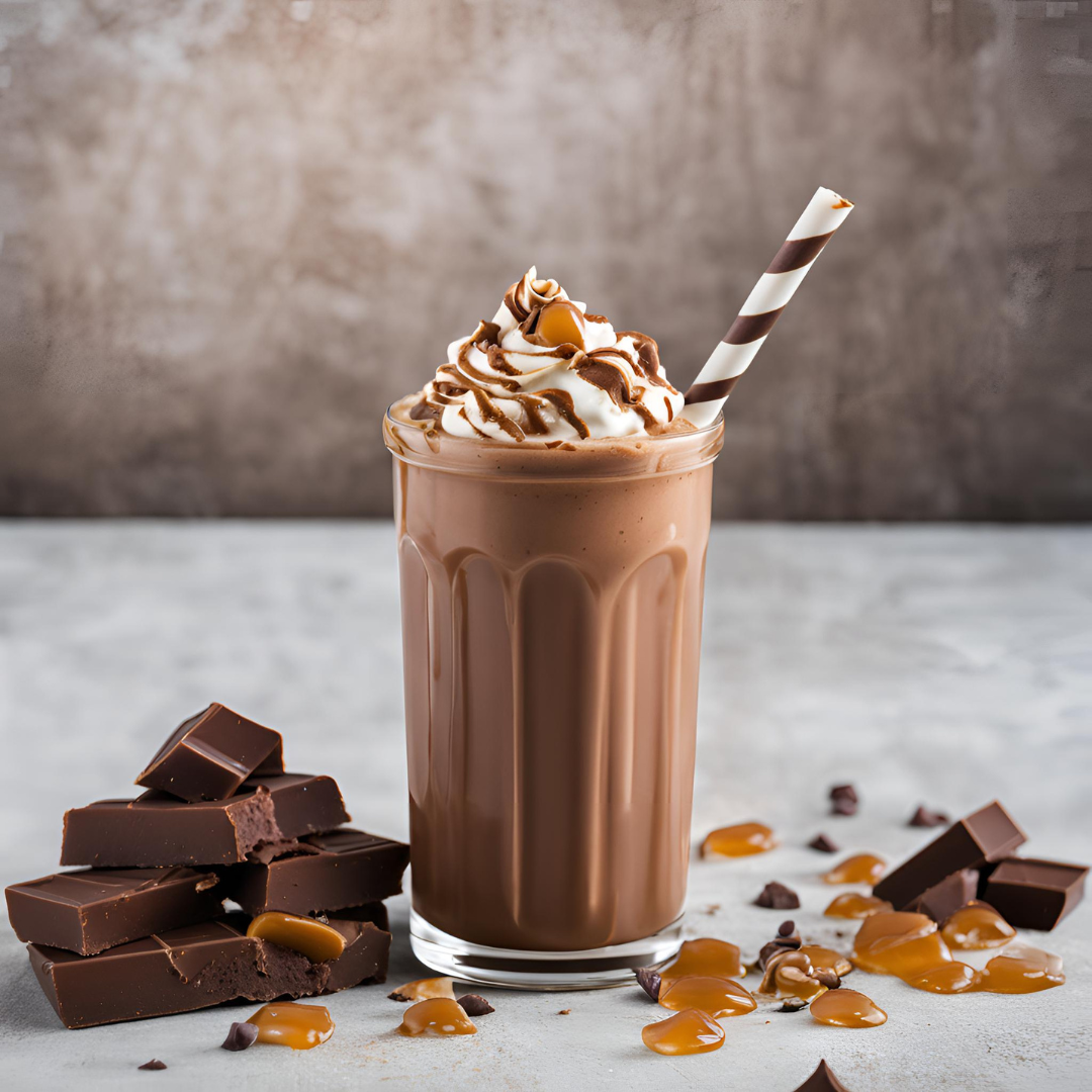 Delicious Chocolate Caramel Protein Shake & Pudding Mix - Low Sugar High Protein Meal Replacement for Weight Loss - Perfect for Breakfast, Post-Workout & Healthy Snacks