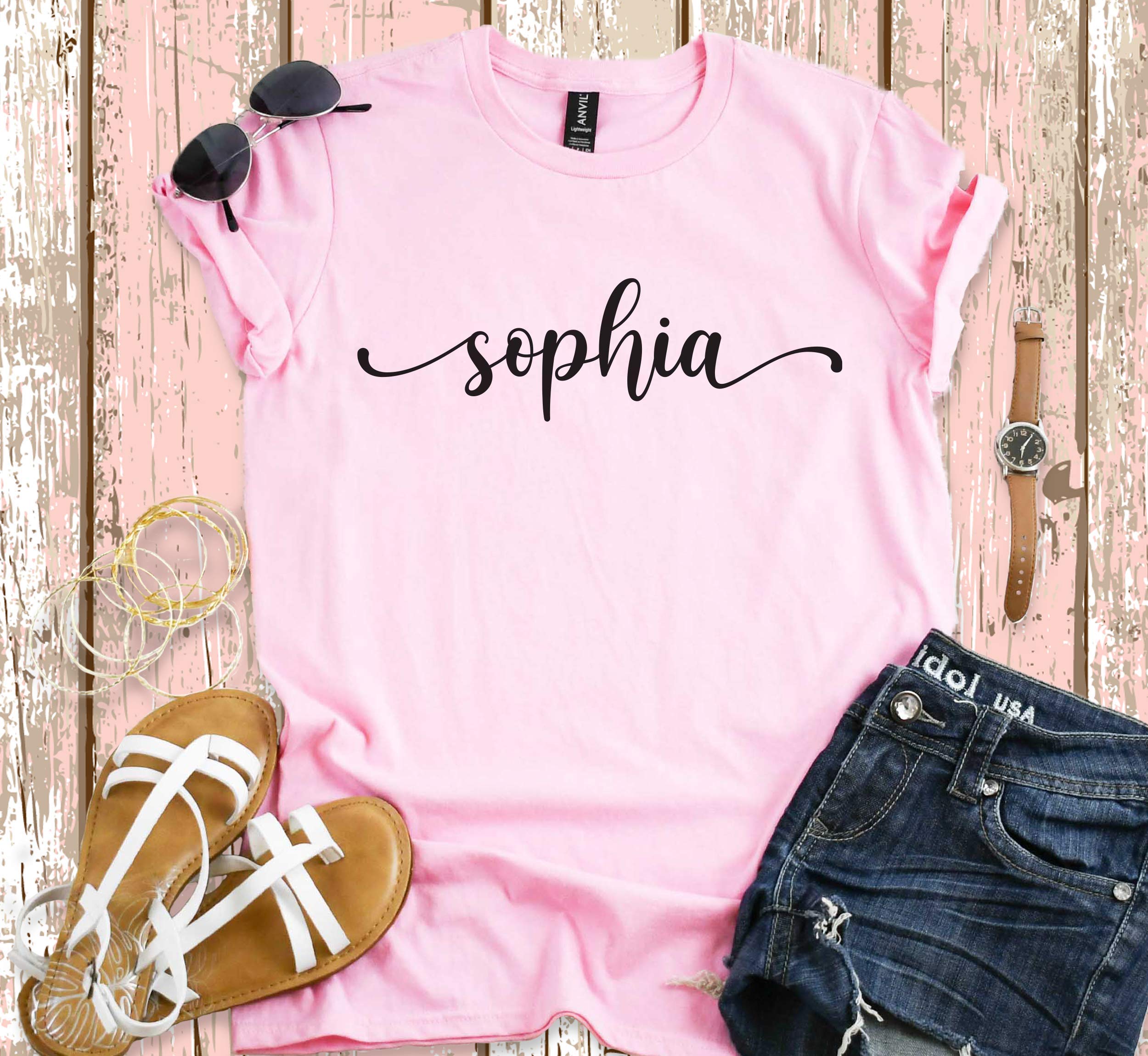 Custom Name Shirt - Personalized Grandma, Aunt, Best Friend & Sister T-Shirt - Perfect for Family Reunions, Birthday Gifts & Special Occasions