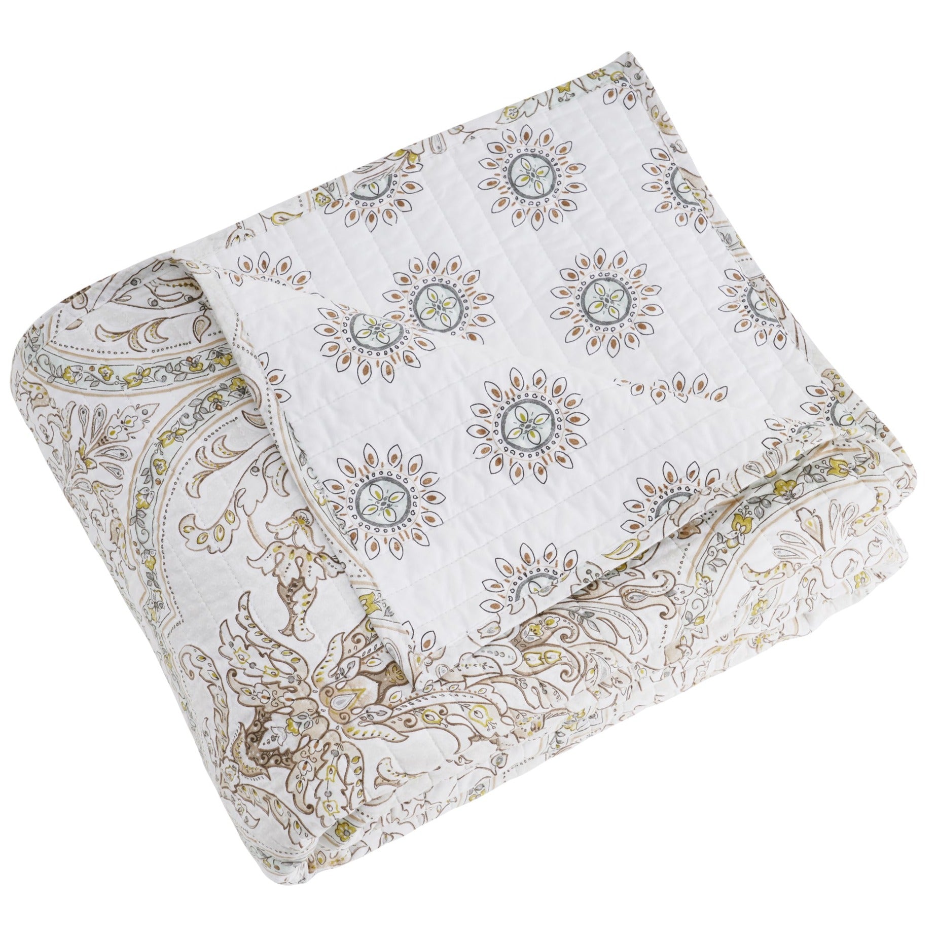 Cosima Quilted Throw Blanket - Soft & Cozy Lightweight Bedspread for Couch, Sofa & Bed - Perfect for Winter Nights, Movie Time & Home Decor