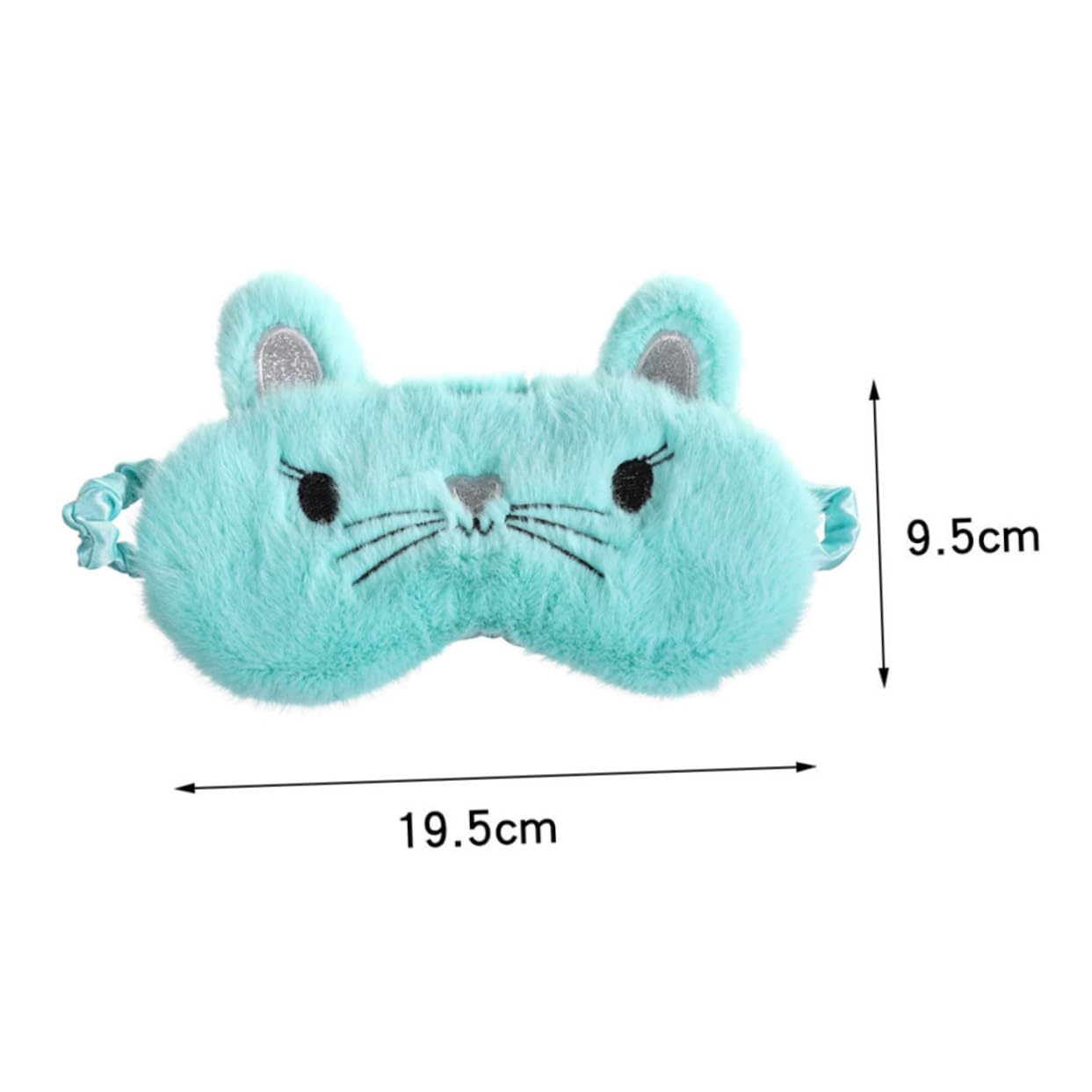 Beaupretty Soft Fluffy Travel Eye Mask for Women - Comfortable Lightweight Sleep Blindfold, Blackout Eye Shades for Airplane, Nap, Work & Relaxation - Cute Gifts for Girls