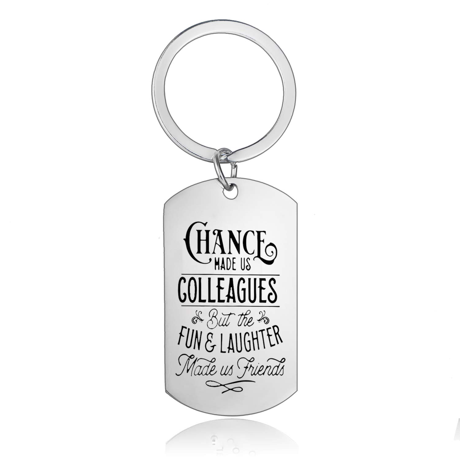 Coworker Keychain - Thoughtful Leaving Gifts for Colleagues & Friends, Best Friend Keyring for Women, New Job Gifts, Perfect for Office Farewells & Friendship Celebrations