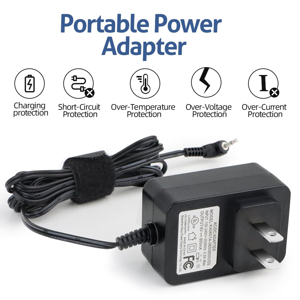 6V DC Power Adapter for Mr. Heater Big Buddy MH18B F274800 F276127 F274830 F274865 - 6.23FT Cord Electric Charger Replacement - Perfect for Indoor/Outdoor Heating in Garages, Camping & Emergency Preparedness