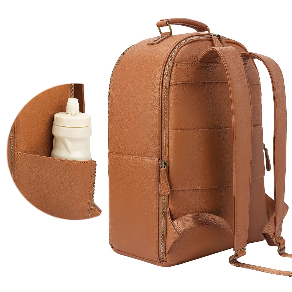 Professional DSLR Camera Backpack - Classic PU Leather Camera Bag for Photographers | Waterproof & Shockproof Design for Travel, Hiking & Outdoor Photography