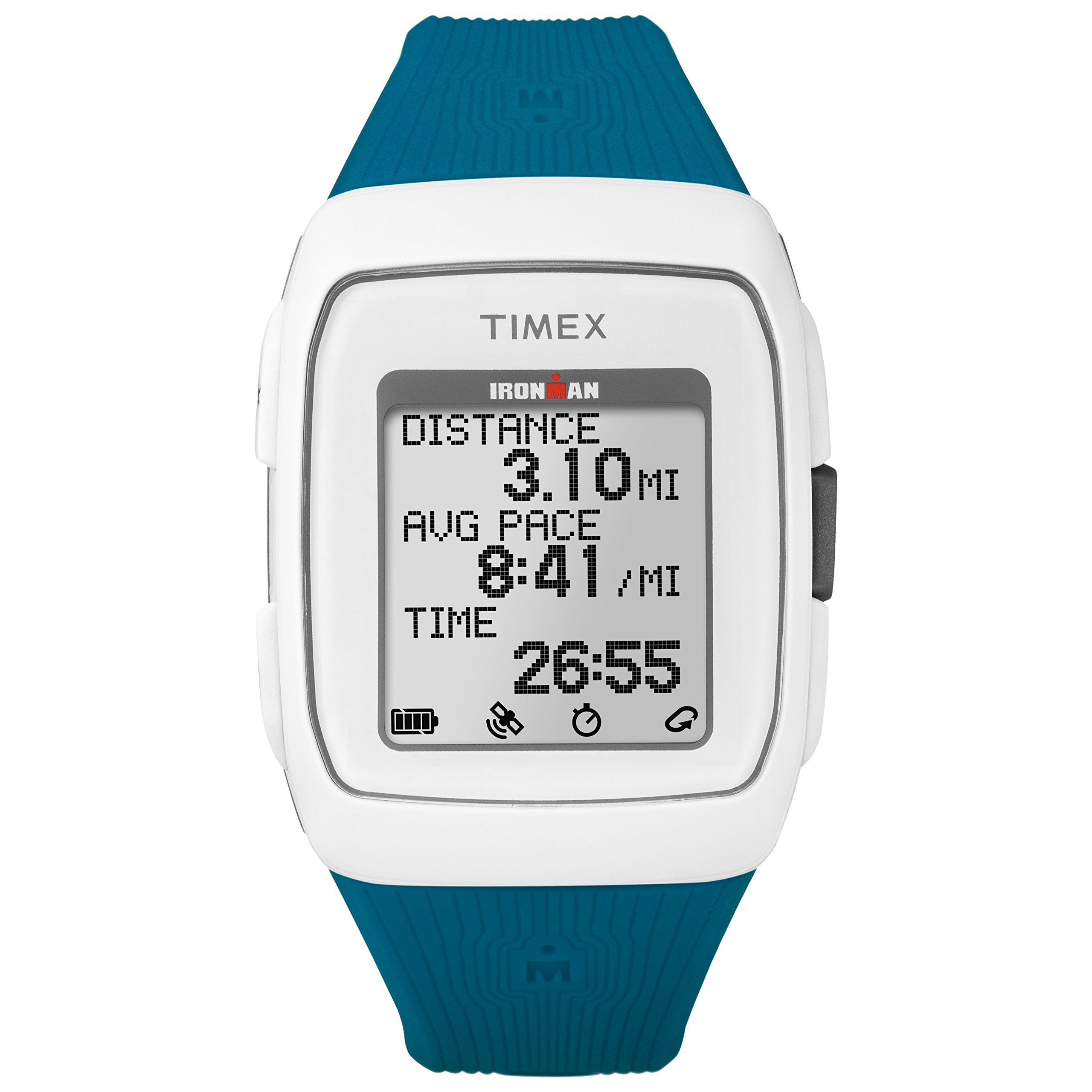 Timex Ironman GPS Watch with Silicone Strap - Waterproof Sports & Fitness Tracker for Running, Swimming & Outdoor Activities
