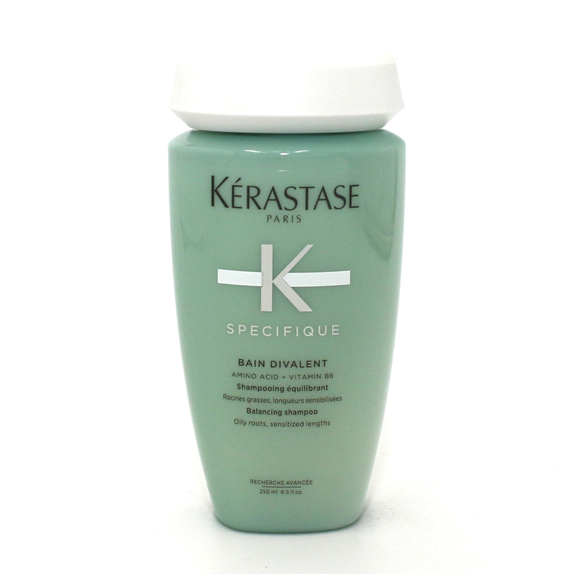 Kerastase Specifique Bain Divalent Balancing Shampoo for Oily Roots & Dry Ends - 8.5 oz | Sulfate-Free Hair Care for Color-Treated & Sensitive Scalp - Perfect for Daily Use & Salon-Quality Results