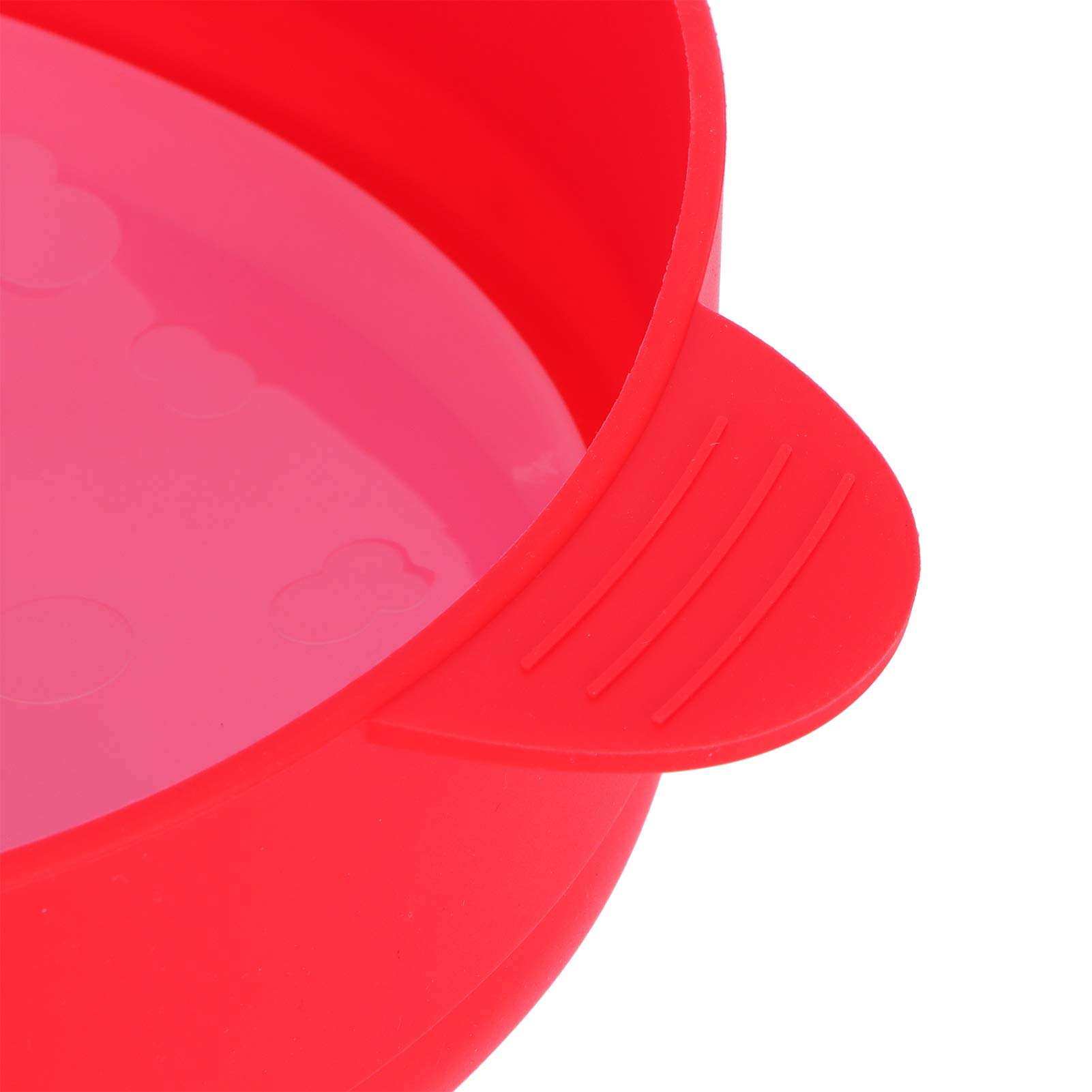 Foldable Microwave Popcorn Maker Bowl with Handle - Hot Air Popcorn Popper for Home, Movie Nights & Parties (Red) - Perfect for Family Snacking & Entertaining