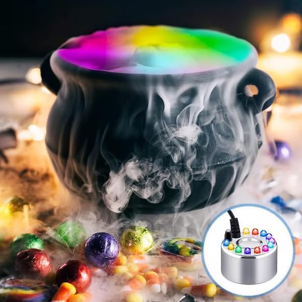 Mini Halloween Fog Machine with 8