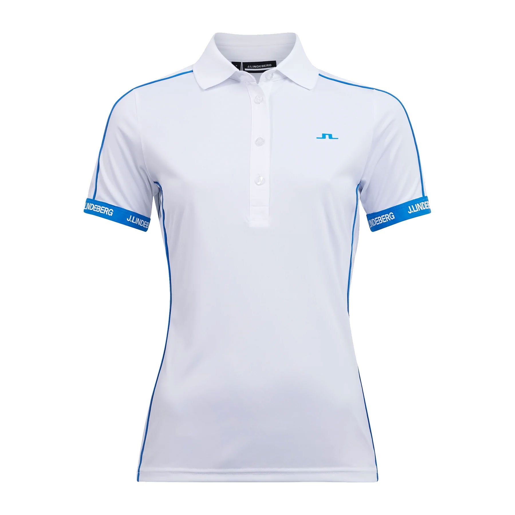 J. Lindeberg Damai Women's Golf Polo Shirt - Moisture-Wicking, UV Protection & Stylish Design for Golf, Tennis & Outdoor Sports