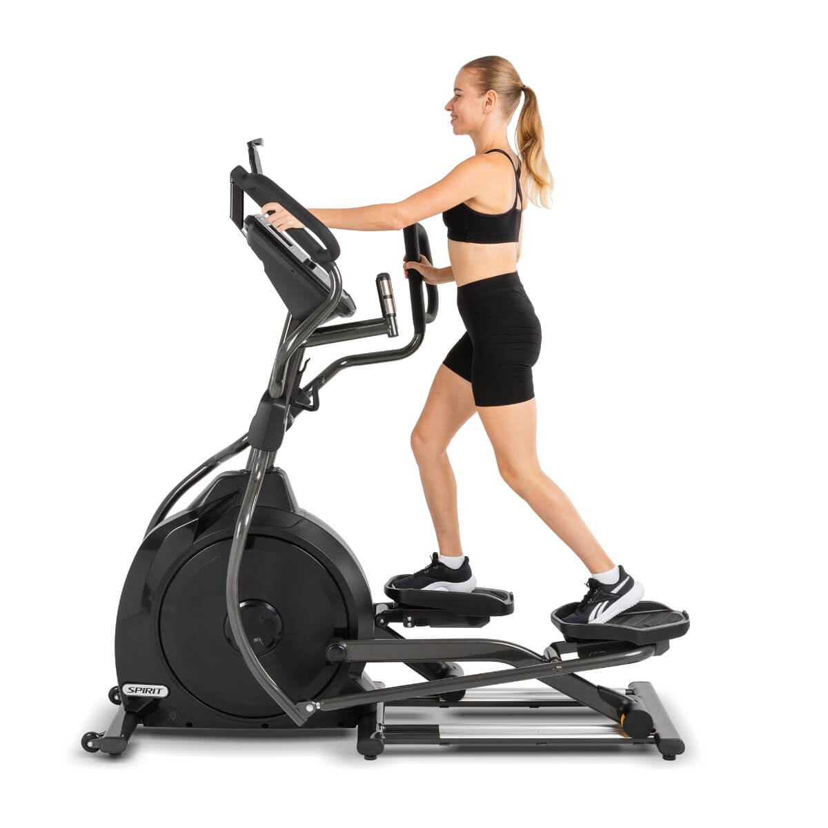 Spirit Fitness XE795 Elliptical Trainer - Low Impact Cardio Machine for Home Gym, Full Body Workout - Perfect for Weight Loss & Fitness Training in Small Spaces
