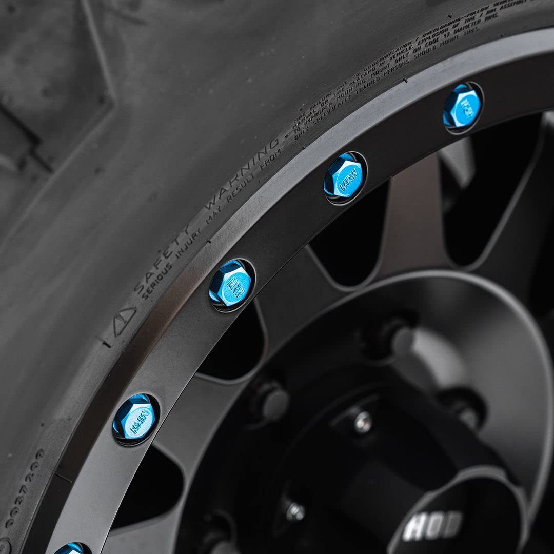 Method Race Wheels MRW Lip Bolt Kit - Blue Wheel Accessories for Off-Road & Racing Vehicles | Perfect for Jeep, Truck & ATV Customization