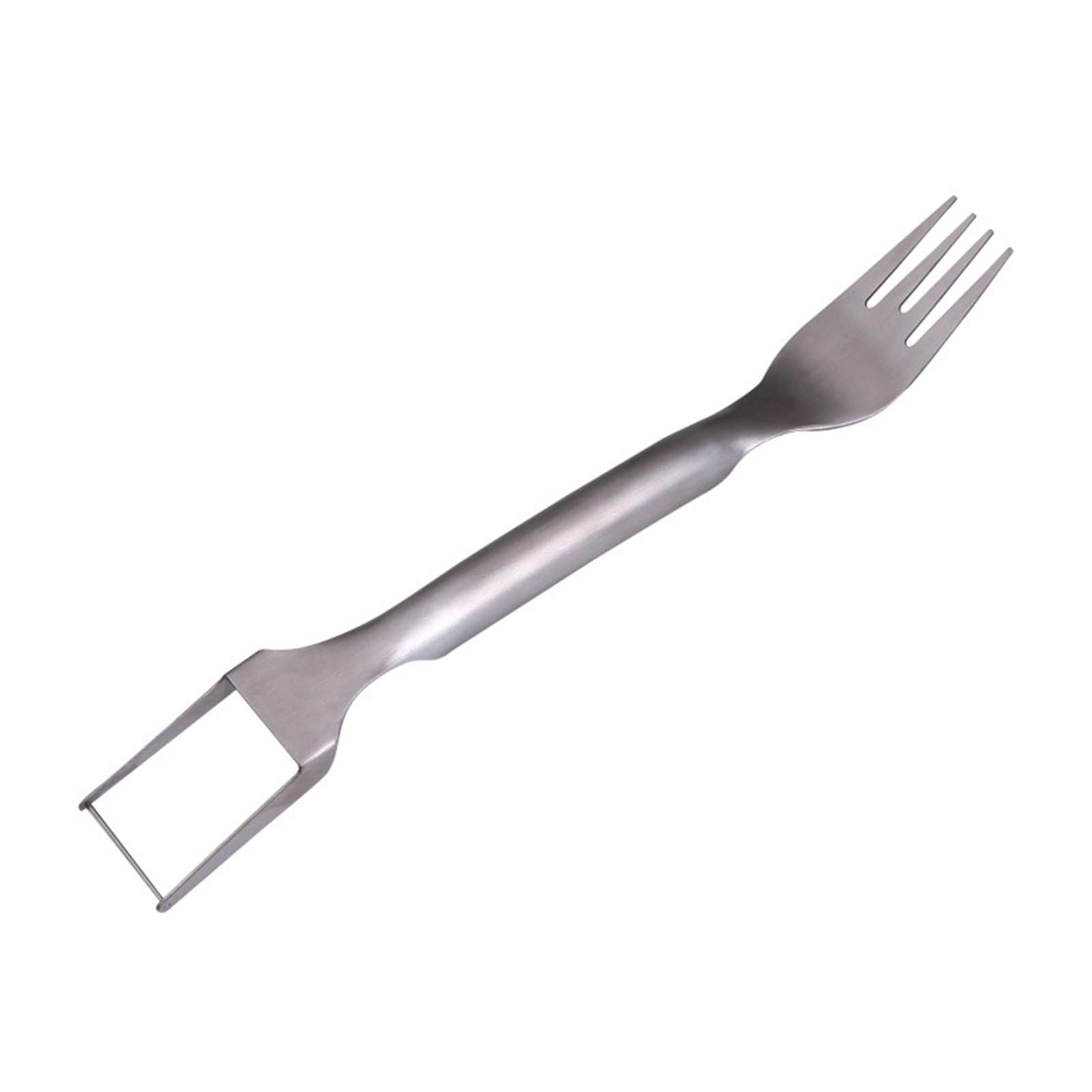 Stainless Steel Double-Ended Fruit Forks - Watermelon Cutter & Appetizer Picks Set - Lightweight Portable Kitchen Tools for Picnics, BBQs, and Party Snacks