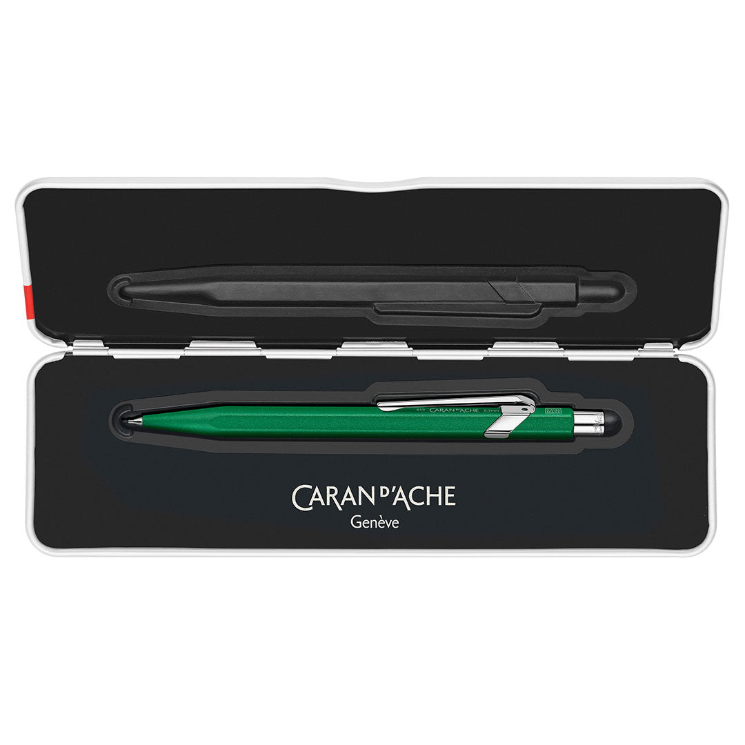 Caran d'Ache 844 Colormat X Mechanical Pencil - 0.7mm Drafting Pencil with Green Slimpack Case for Artists, Architects & Designers | Perfect for Sketching, Technical Drawing & Creative Work