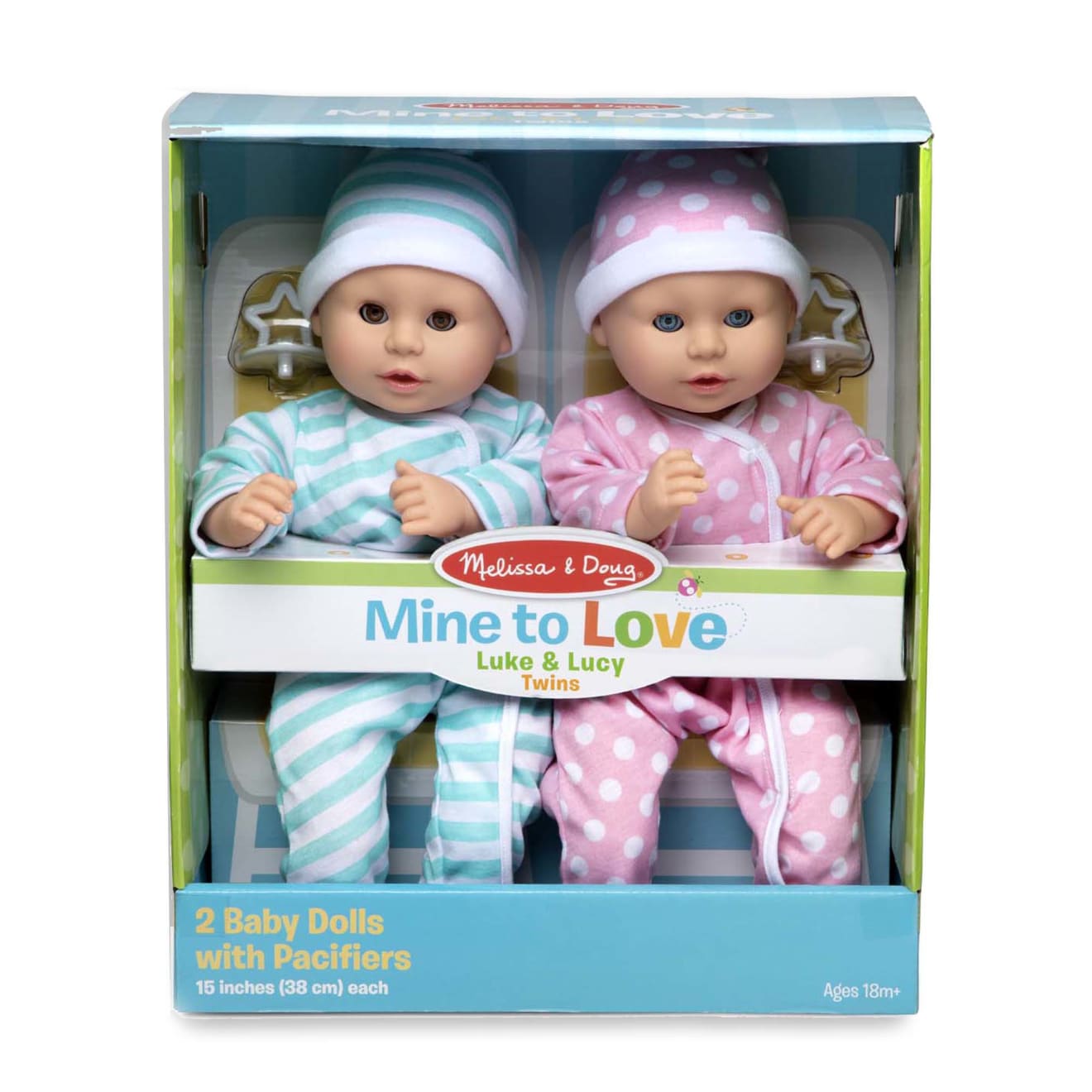 Mine to Love Twins Luke & Lucy Dolls - Adorable Collectible Sibling Dolls for Kids & Collectors | Perfect for Playtime, Gifts & Nursery Decor