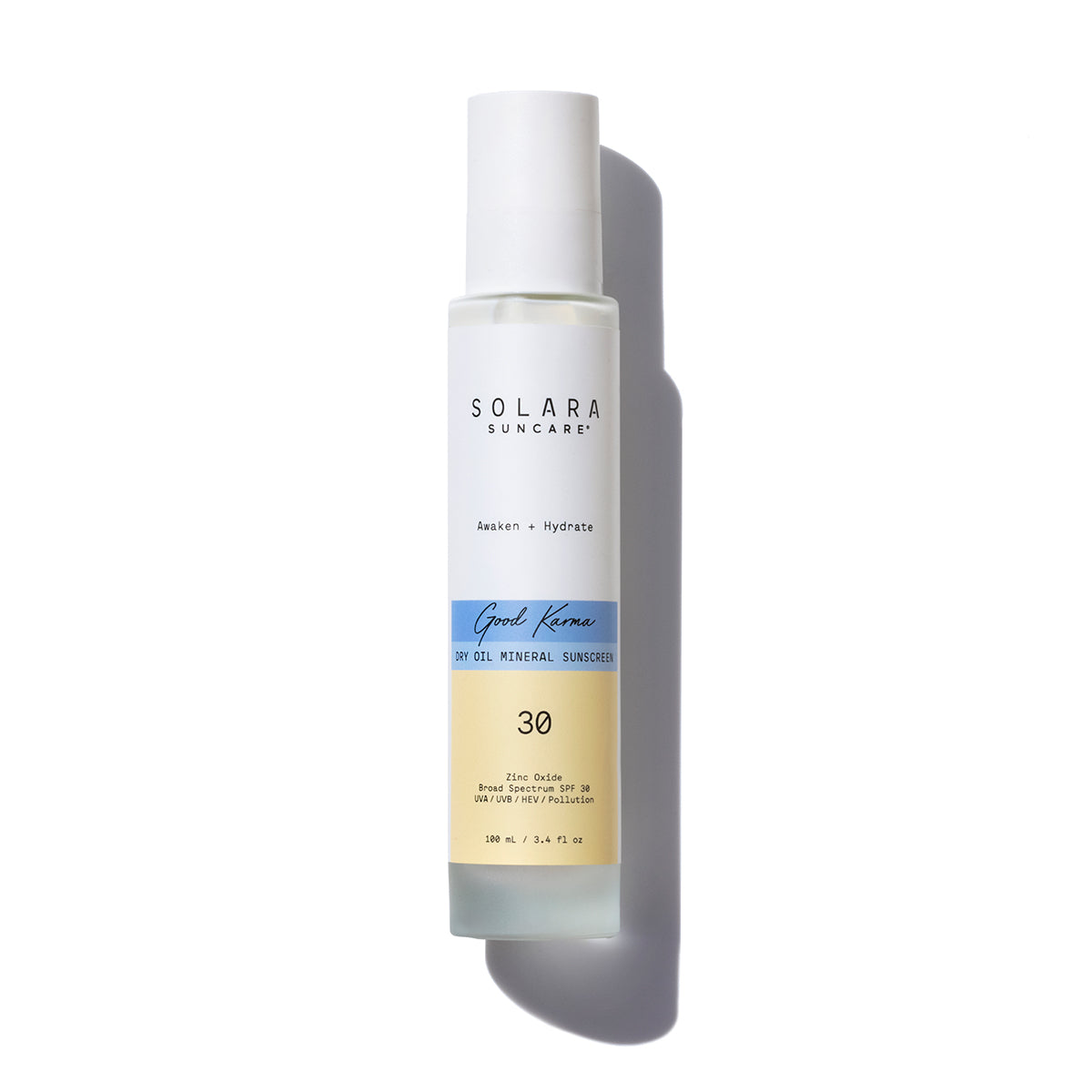 Good Karma Dry Oil Mineral Sunscreen SPF 30 - Broad Spectrum UVA/UVB Protection, Water Resistant, Reef Safe & Vegan - Perfect for Beach, Swimming & Outdoor Activities