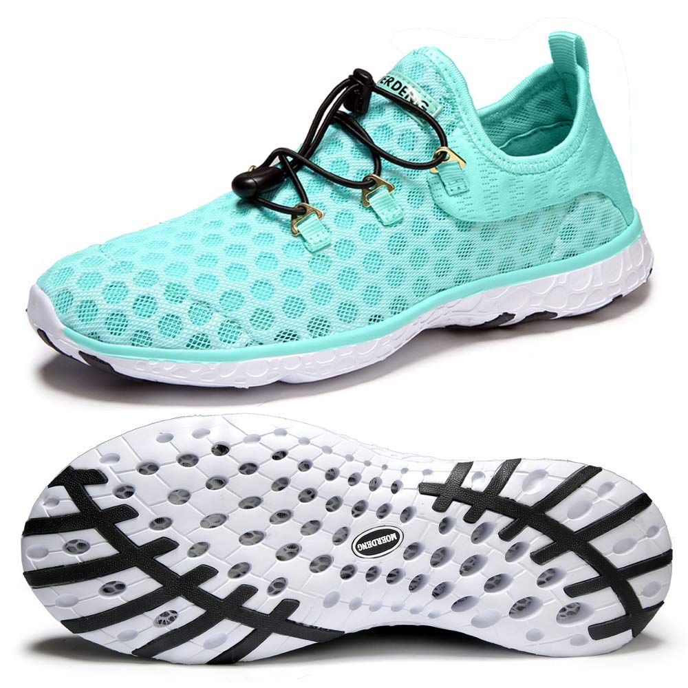 MOERDENG Women's Quick Drying Lightweight Aqua Shoes for Sports, Outdoor, Beach, Pool, Yoga, and Water Aerobics