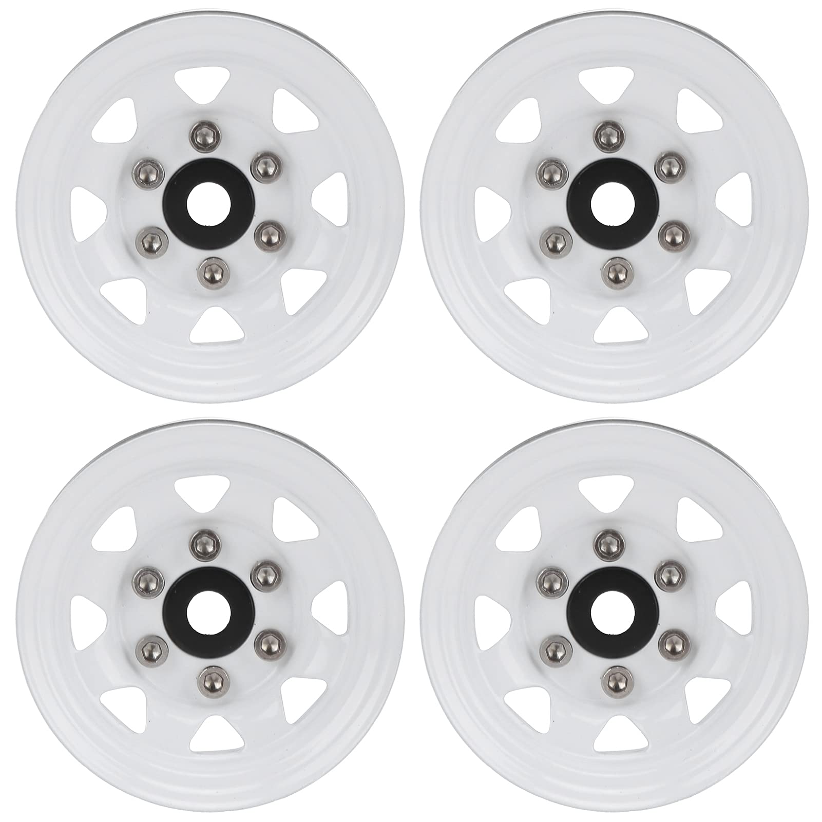 SH-RuiDu 4 Pcs 1.55 Inch Universal RC Wheel Rims & Hubs for Axial AX90069 Crawlers - Compatible with 1.9