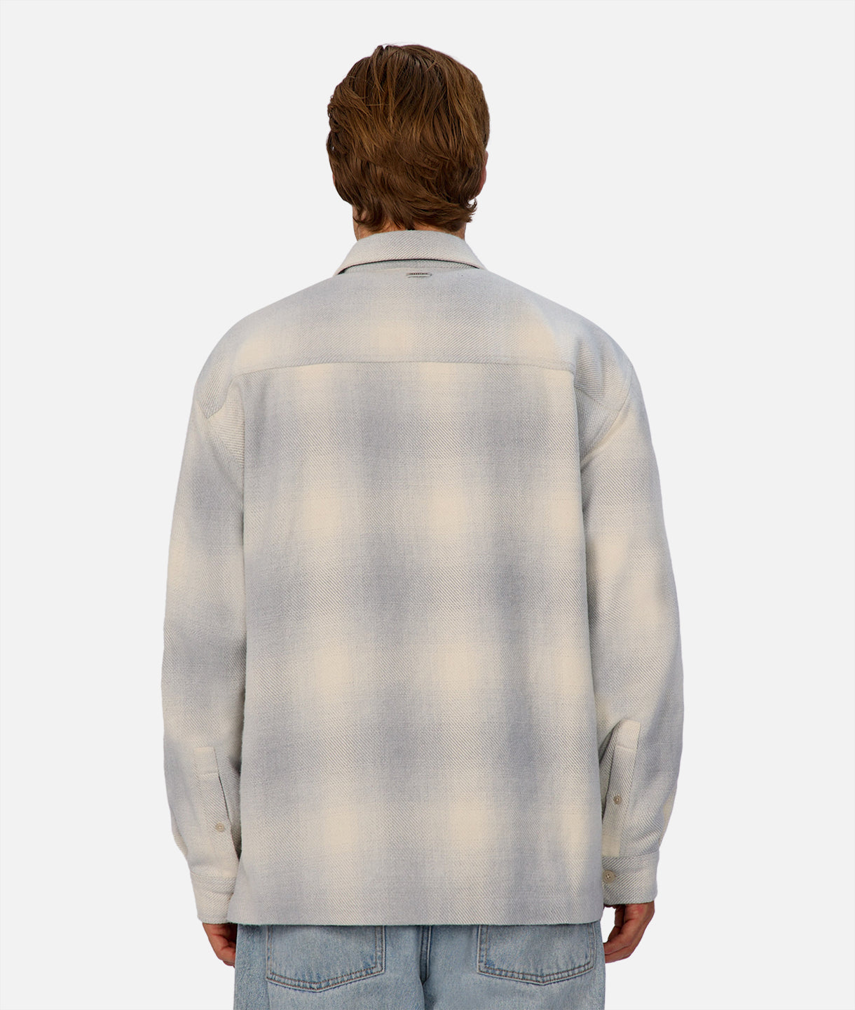 Highland Long Sleeve Shirt for Men - Classic Grey Plaid Flannel Shirt | Casual & Outdoor Wear for Fall & Winter