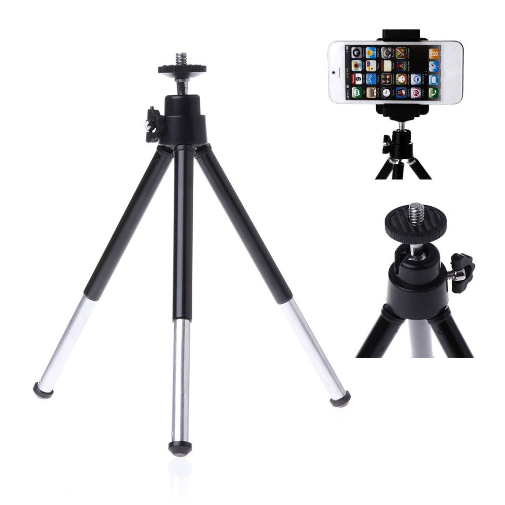 Universal Mini Portable Tripod Stand with Handheld Stabilizer for Camera & Camcorder - Perfect for Vlogging, Travel Photography, and Live Streaming