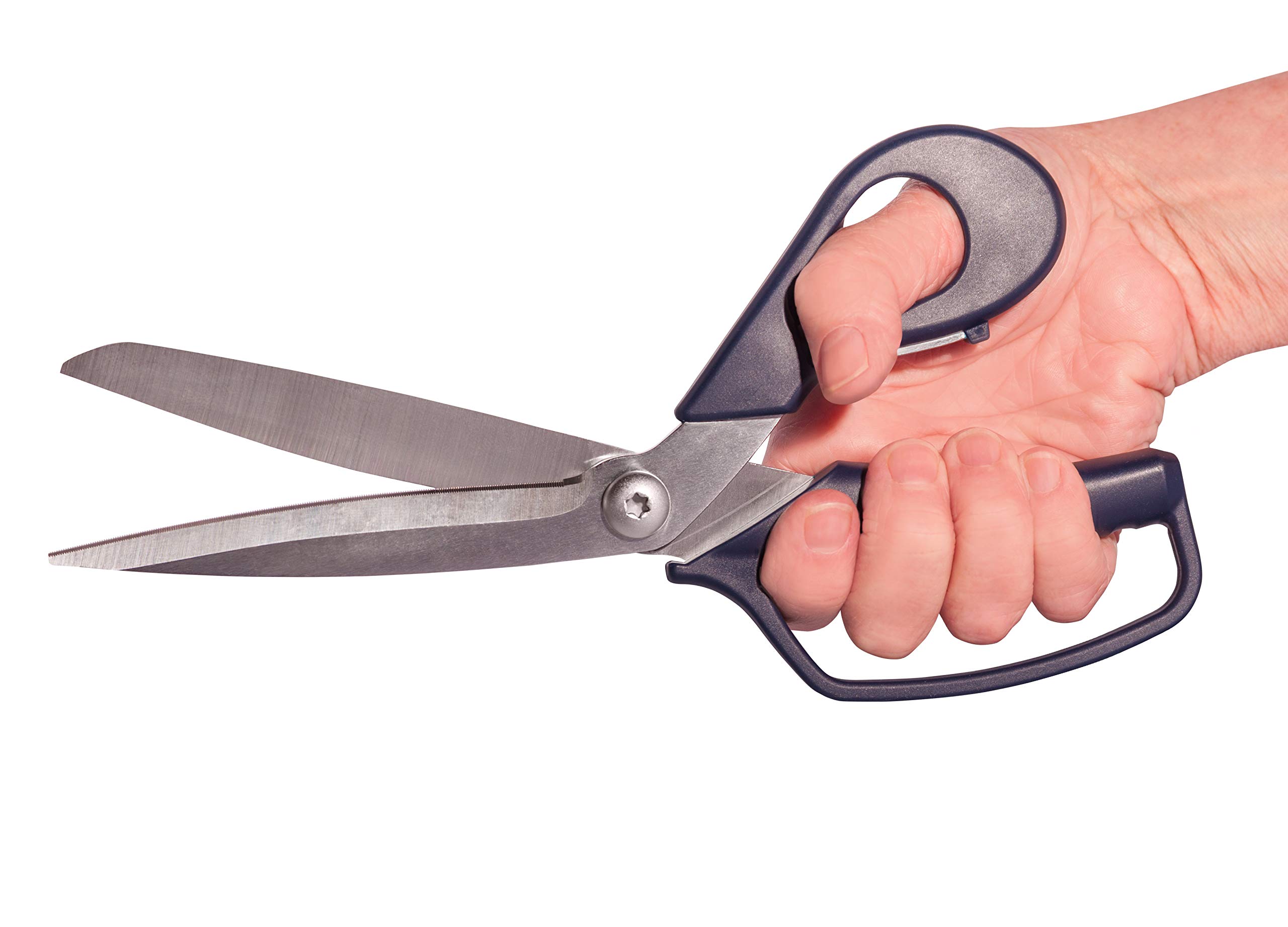 Ascend Tools 11-Inch Carbon Steel Shears - Heavy Duty Scissors for Cutting Kevlar, Dyneema, Vectran & Composite Materials - Perfect for Marine, Aerospace & Industrial Applications