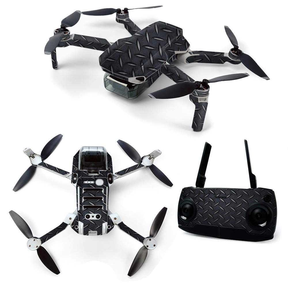 DJI Mavic Mini Drone Skin - Black Diamond Plate Vinyl Wrap | Protective & Durable Decal Cover | Easy to Apply | Made in USA | Perfect for Outdoor Adventures & Aerial Photography