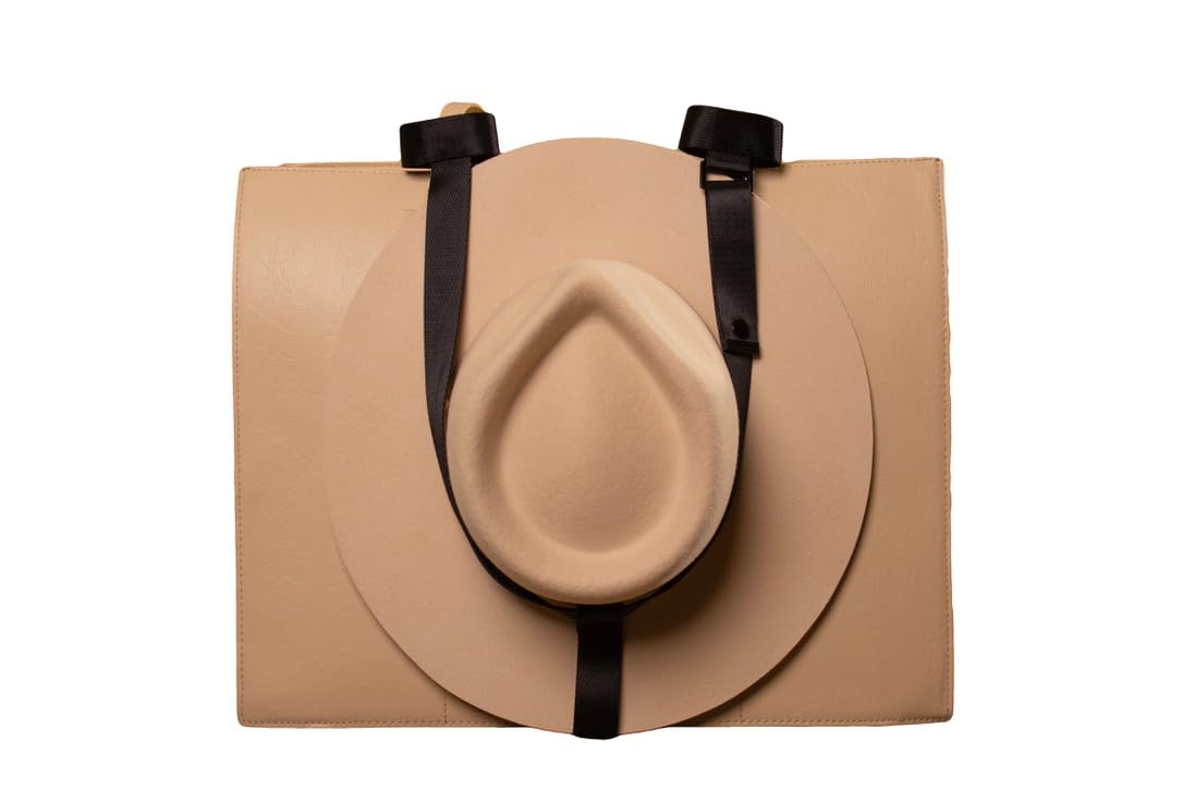 Stylish Durable Hat Holder for Travel - Organizer for Purses, Totes, Bags, Backpacks & Luggage | Fits Multiple Hats Including Cowboy Hats with Thick or Curved Brims | Perfect for Vacations, Road Trips & Outdoor Adventures