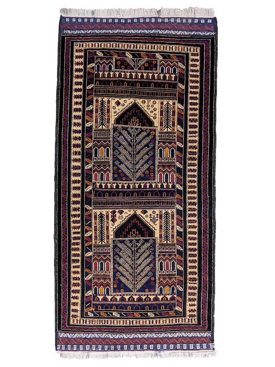 Handmade Baluchi Wool Rug - 8.7x4.3ft Traditional Persian Tribal Carpet - Perfect for Living Room, Bedroom & Boho Home Decor