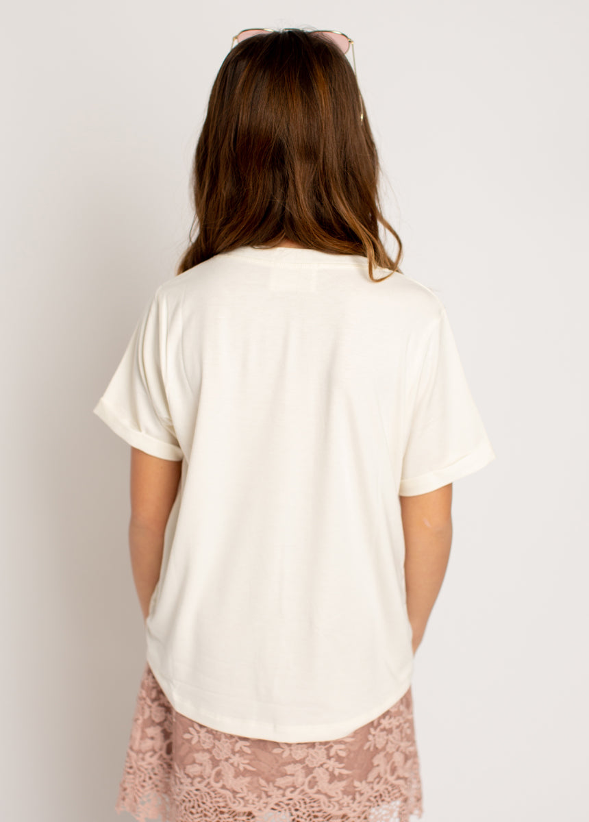 Respect Your Mother T-Shirt in Gardenia - Comfortable Cotton Tee for Women - Perfect for Mother's Day, Family Events & Casual Wear