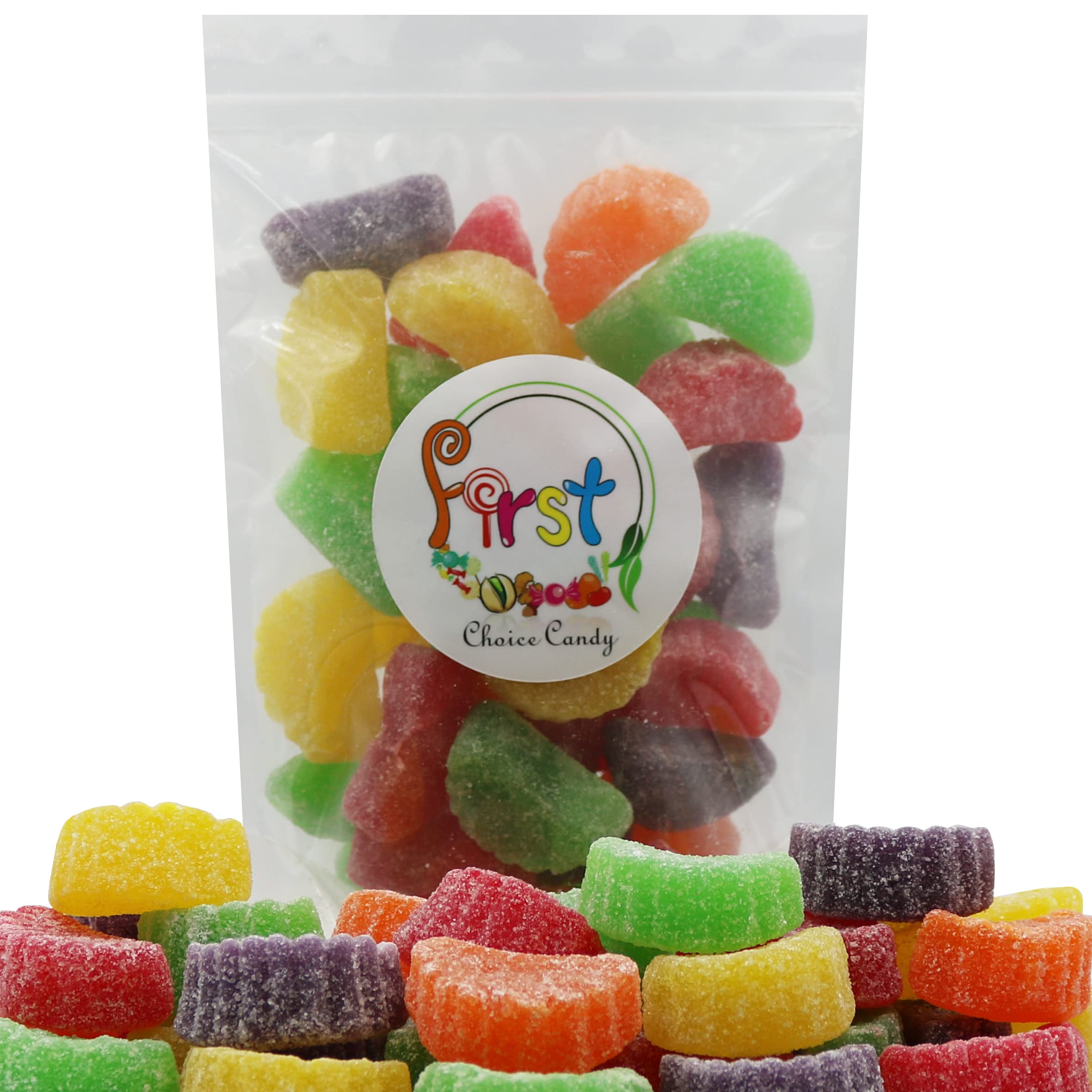 FirstChoiceCandy Assorted Fruit Slices Jelly Wedges - 5 Pound Bulk Candy for Parties, Baking, and Gift Baskets | Sweet & Chewy Candy Treats