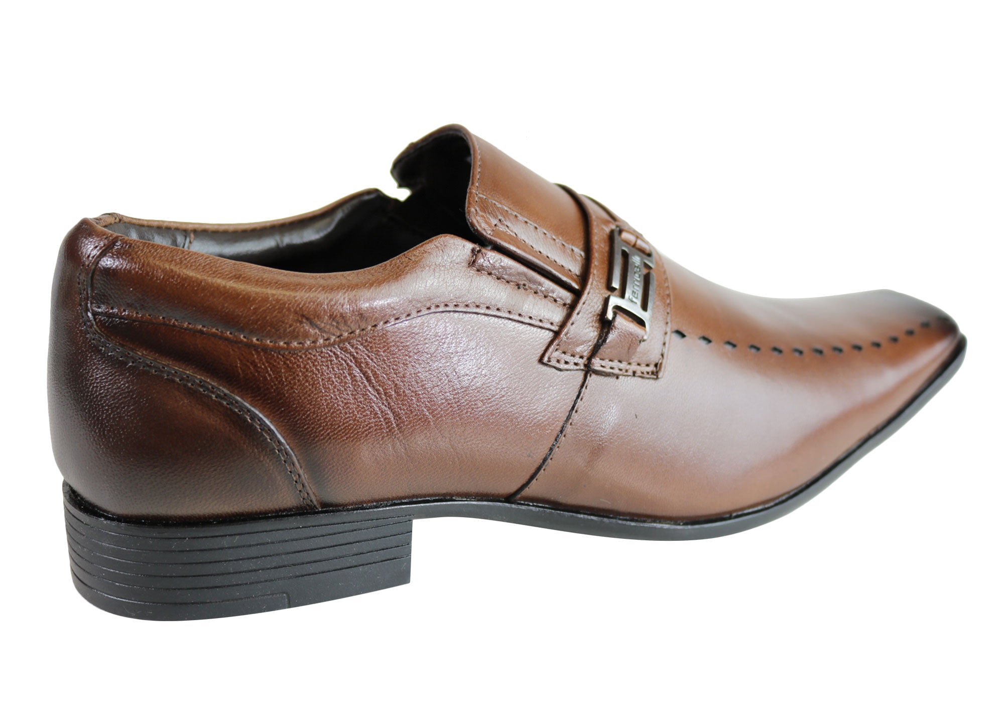 Ferricelli Sampson Men's Wave Memory Comfort Technology Leather Dress Shoes - Stylish & Comfortable for Business, Weddings & Formal Events