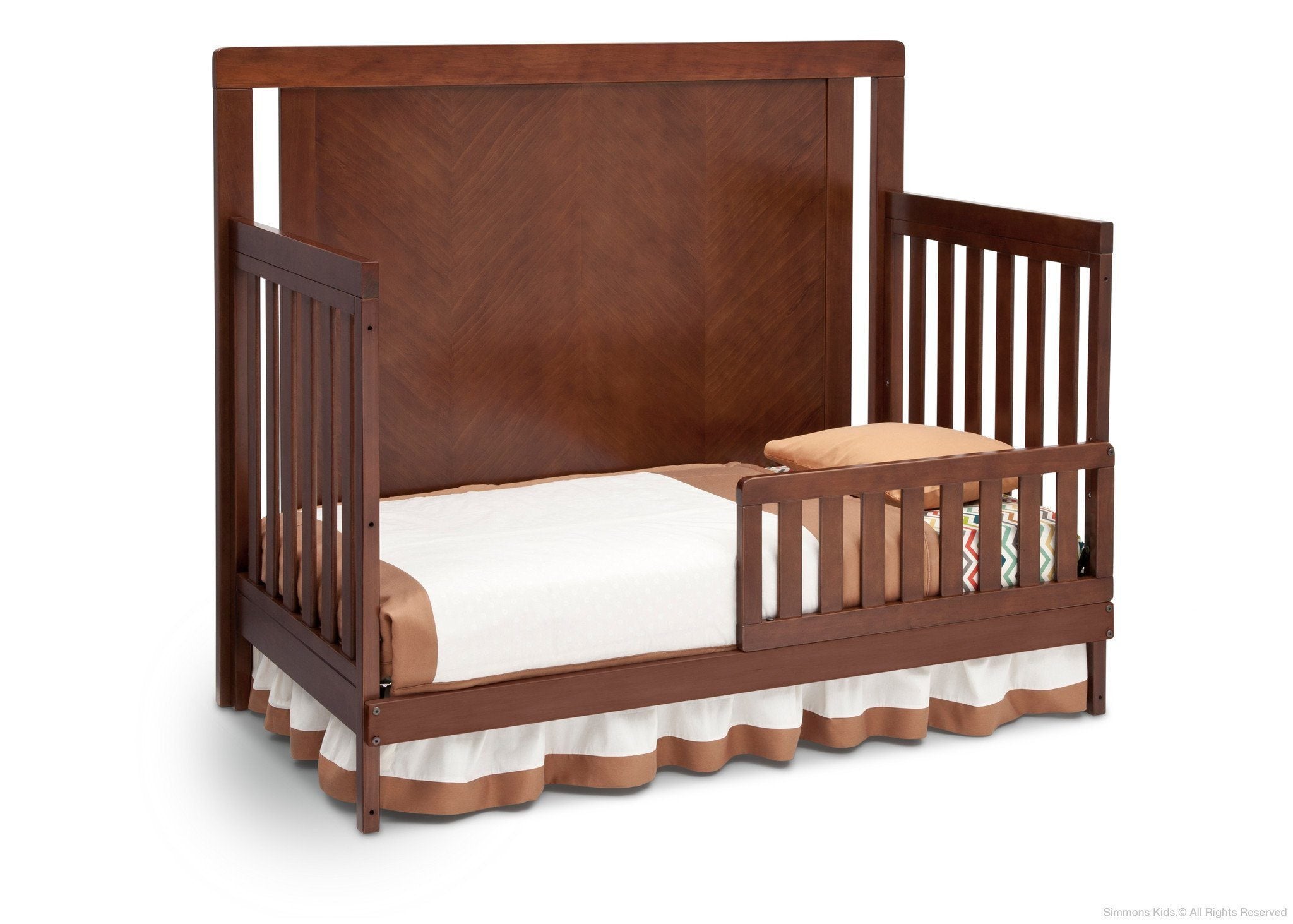 Chevron Crib 'N' More - Stylish Baby Crib with Storage for Nursery, Perfect for Newborns & Toddlers - Ideal for Small Spaces & Modern Nurseries