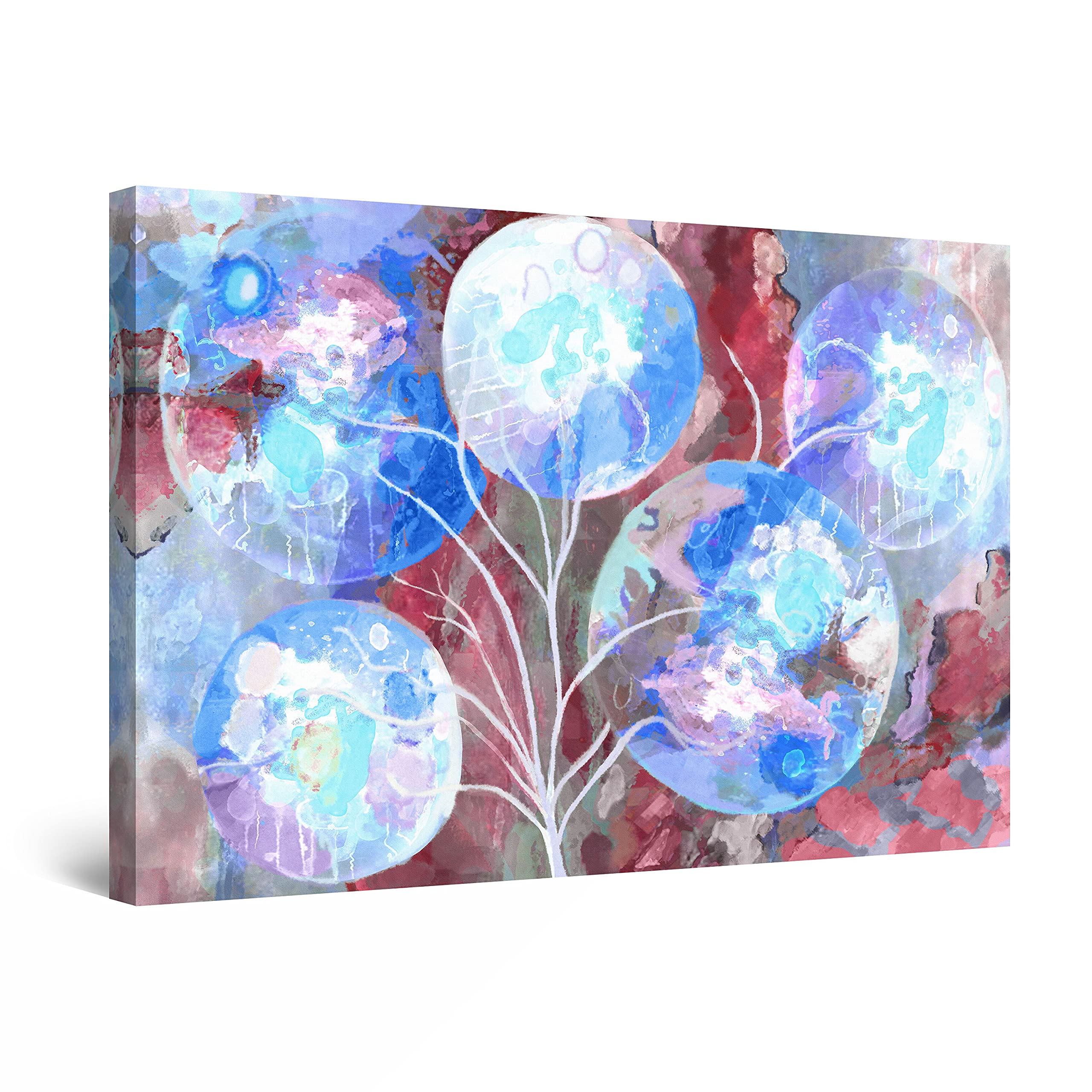 Startonight Cosmic Tree Canvas Wall Art Print - 24x36 Inch Modern Home Decor for Bedroom, Living Room & Office - Space Themed Astronomy Painting for Nature Lovers